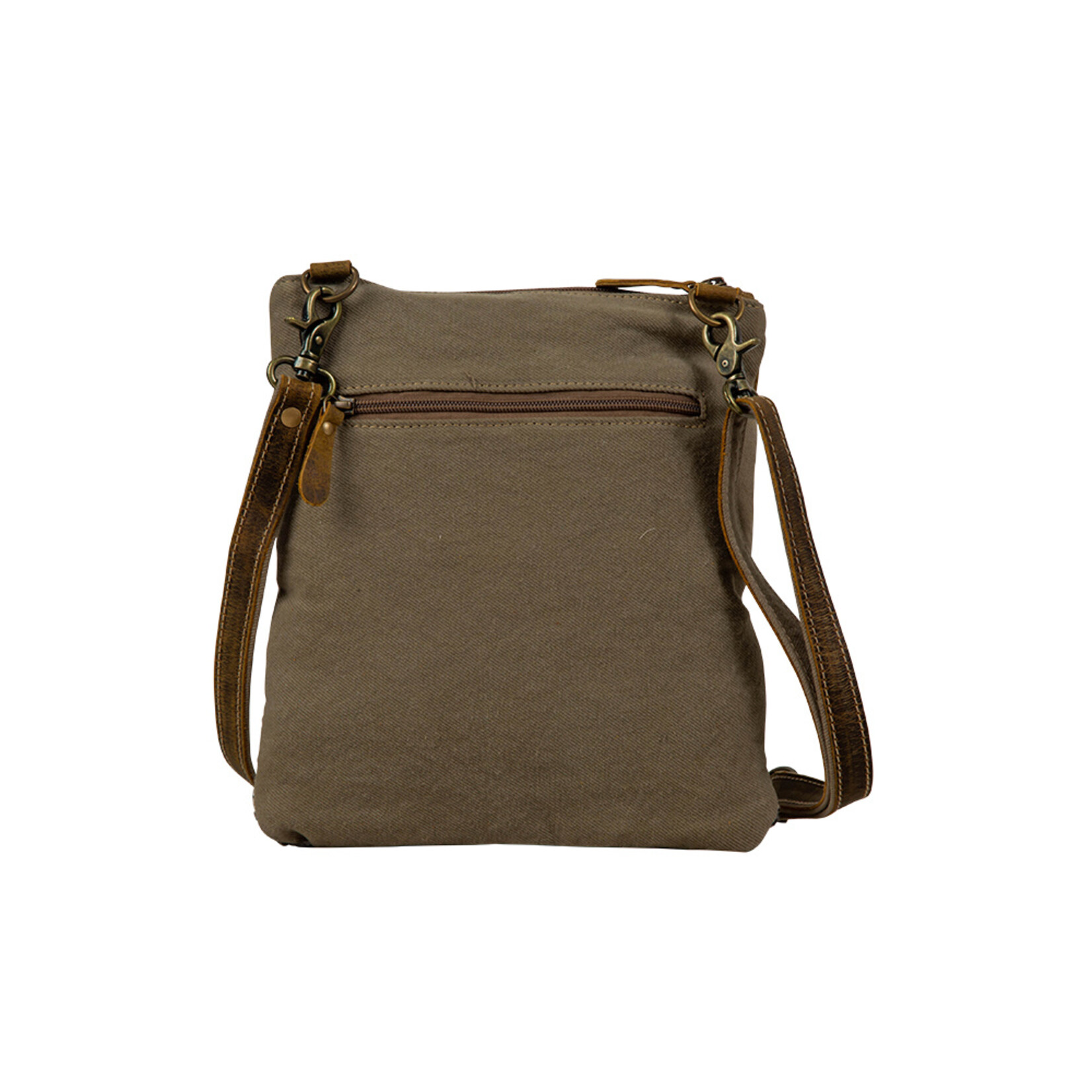 Myra Bags S-7353 Sand Weaver Crossbody Bag
