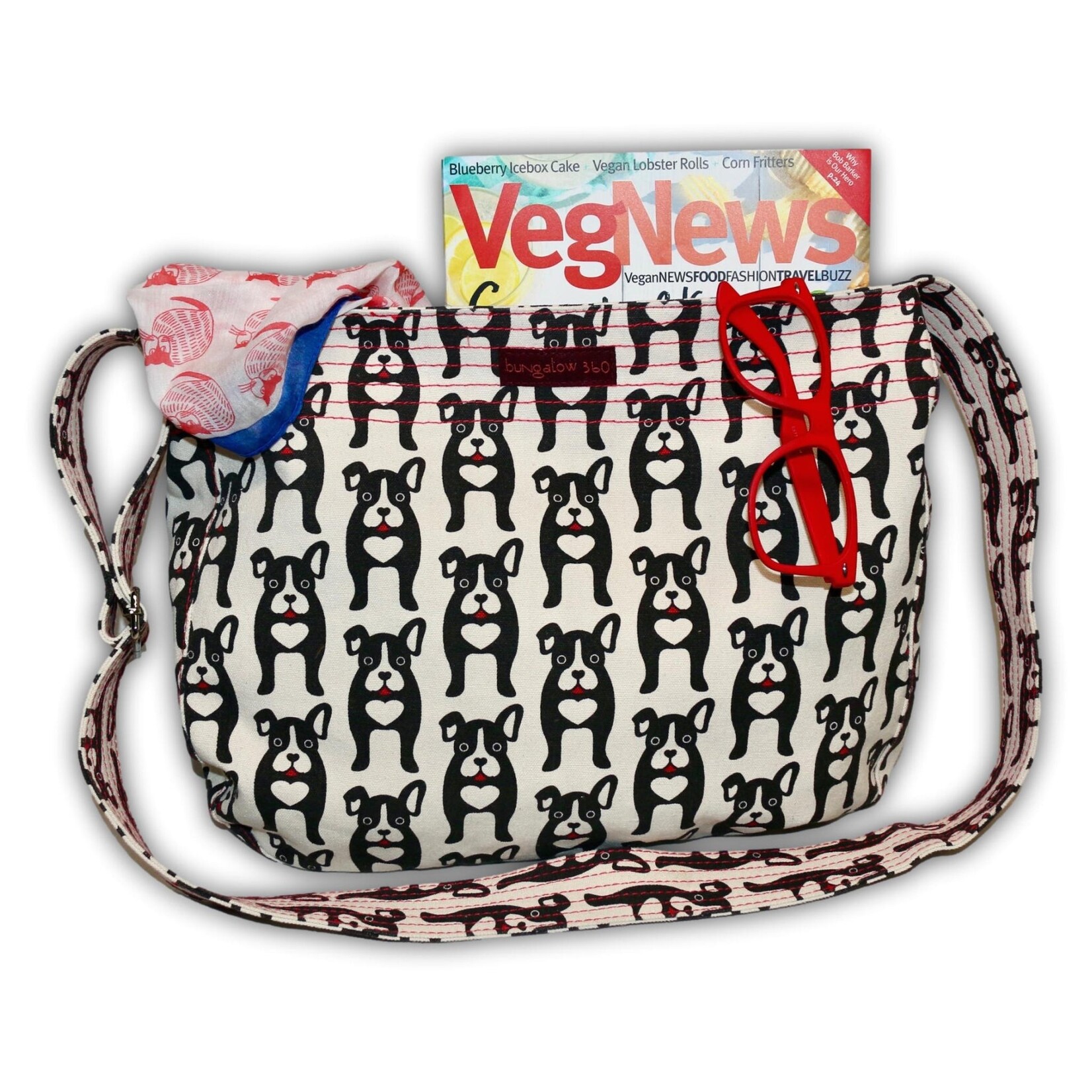 Bungalow 360 Messenger Bag - Black Dog