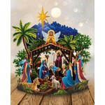 FreshCut Paper 7109 Starlit Nativity Pop-Up Card