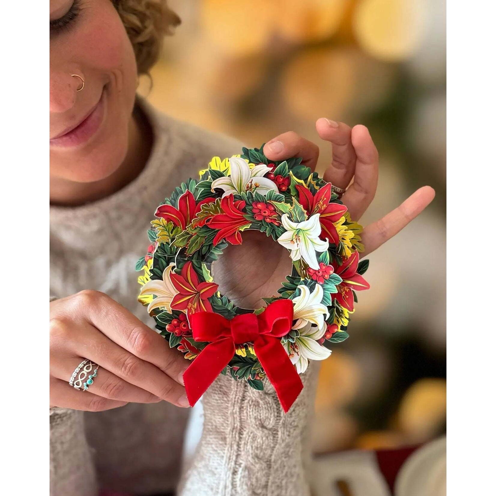 FreshCut Paper Christmas Mini Pop-Up - Winter Joy Wreath