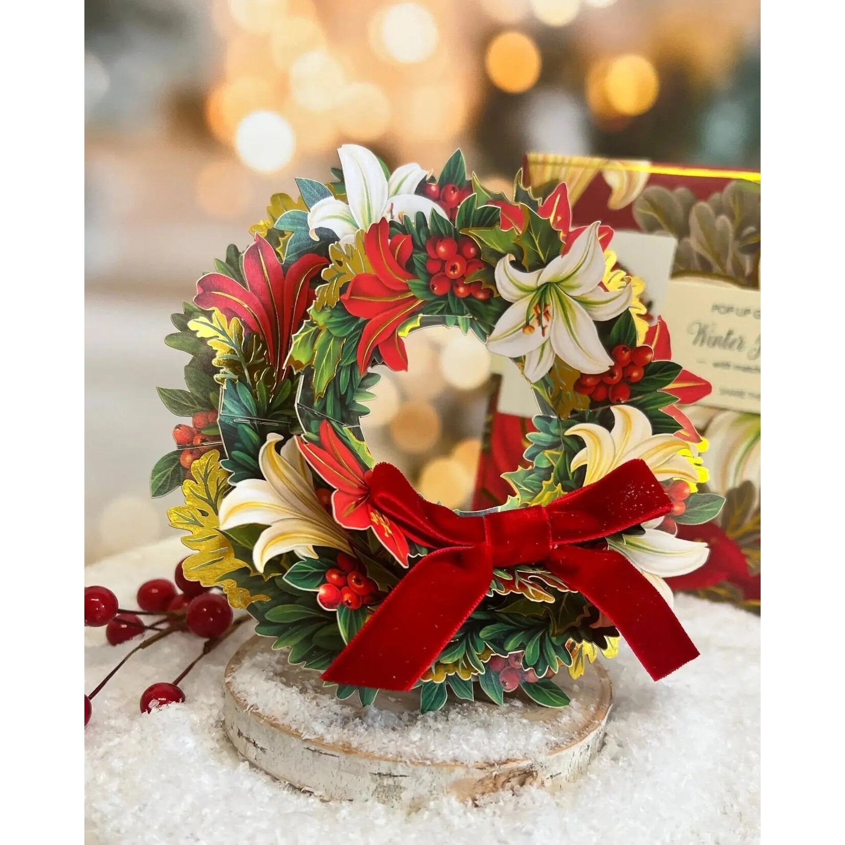 FreshCut Paper Christmas Mini Pop-Up - Winter Joy Wreath