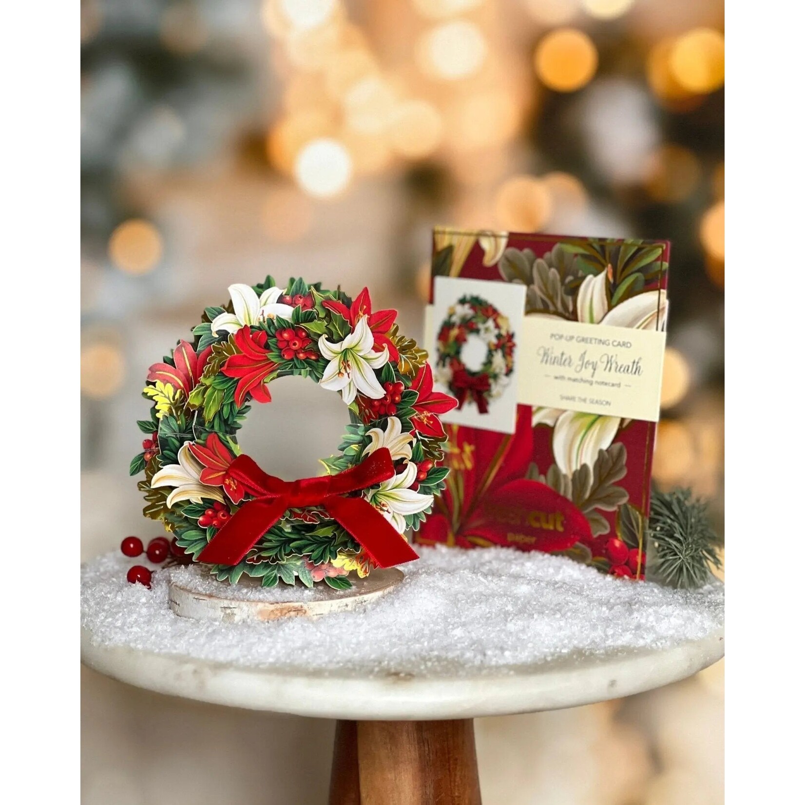 FreshCut Paper Christmas Mini Pop-Up - Winter Joy Wreath
