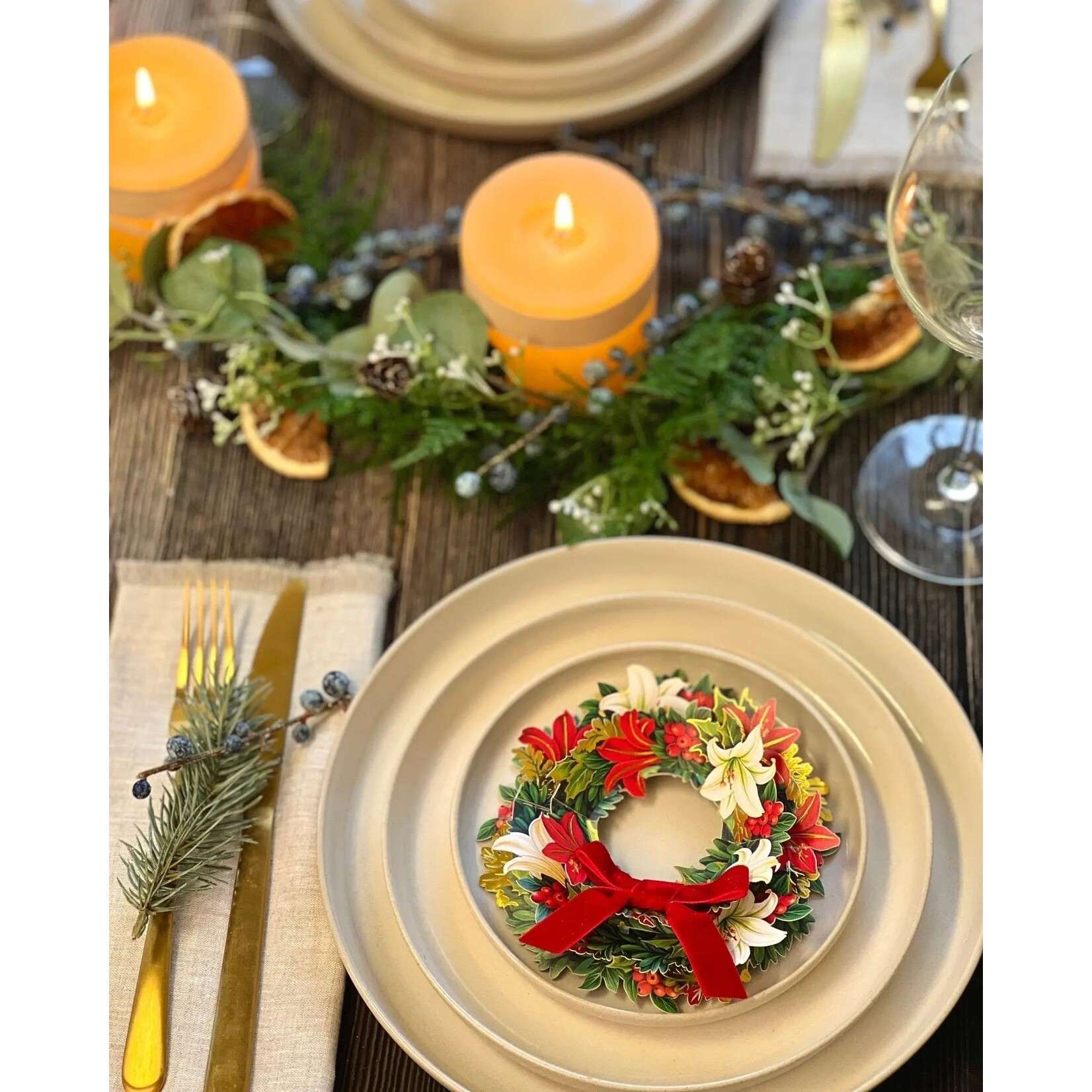 FreshCut Paper Christmas Mini Pop-Up - Winter Joy Wreath