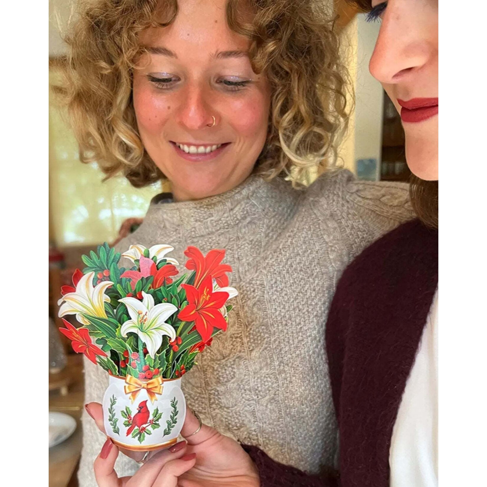 FreshCut Paper Christmas Mini Pop Up Card - Winter Joy