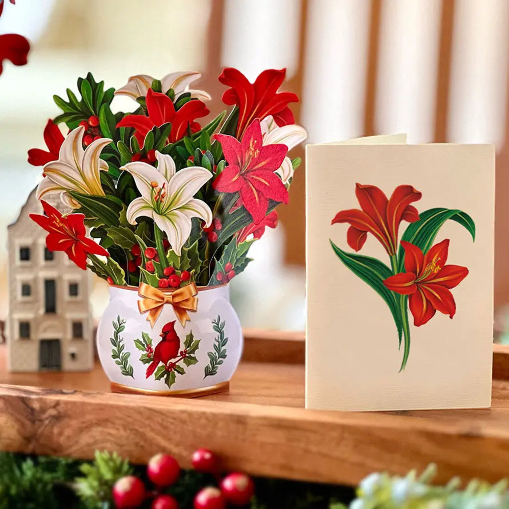 FreshCut Paper Christmas Mini Pop Up Card - Winter Joy