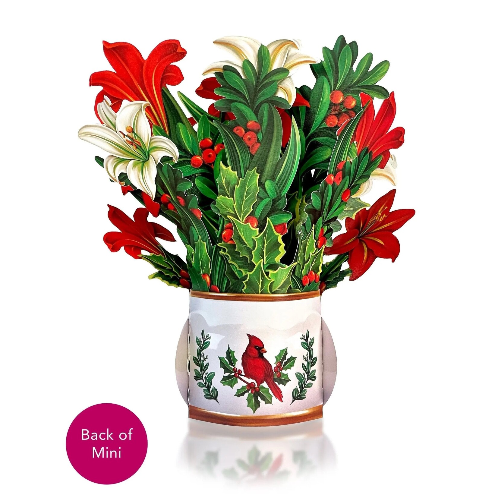 FreshCut Paper Christmas Mini Pop Up Card - Winter Joy