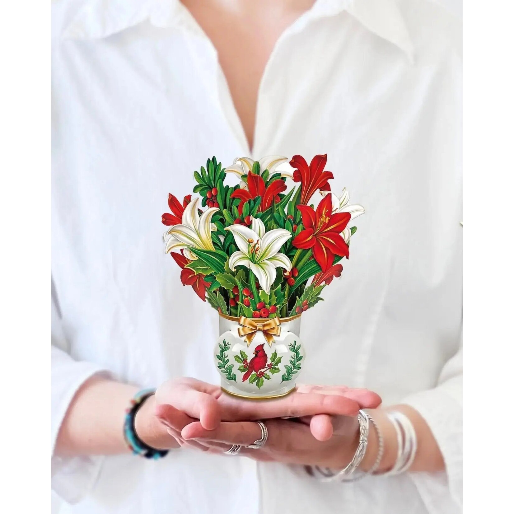 FreshCut Paper Christmas Mini Pop Up Card - Winter Joy