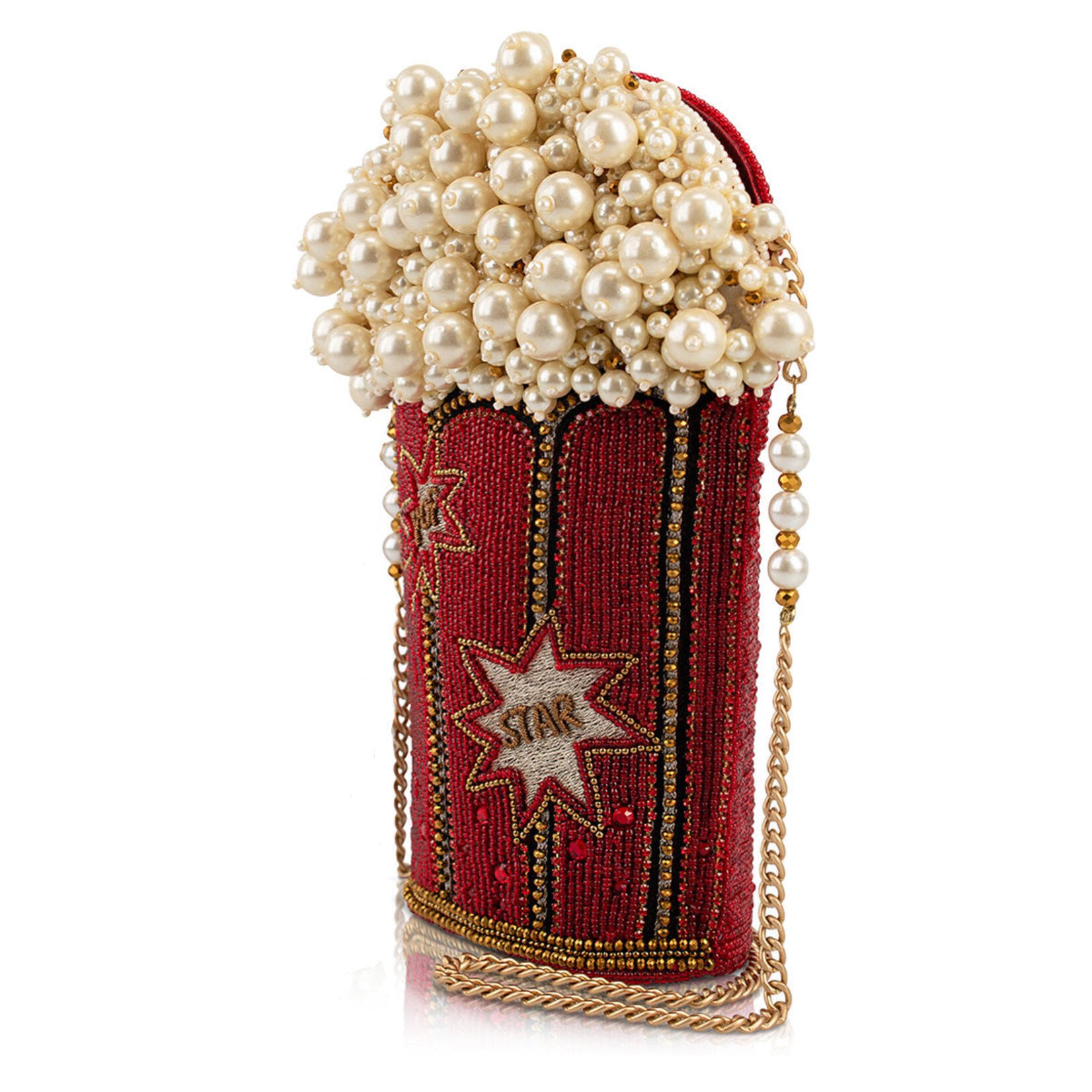 Mary Frances Accessories BAG S002-597 Movie Night Popcorn Bucket Handbag