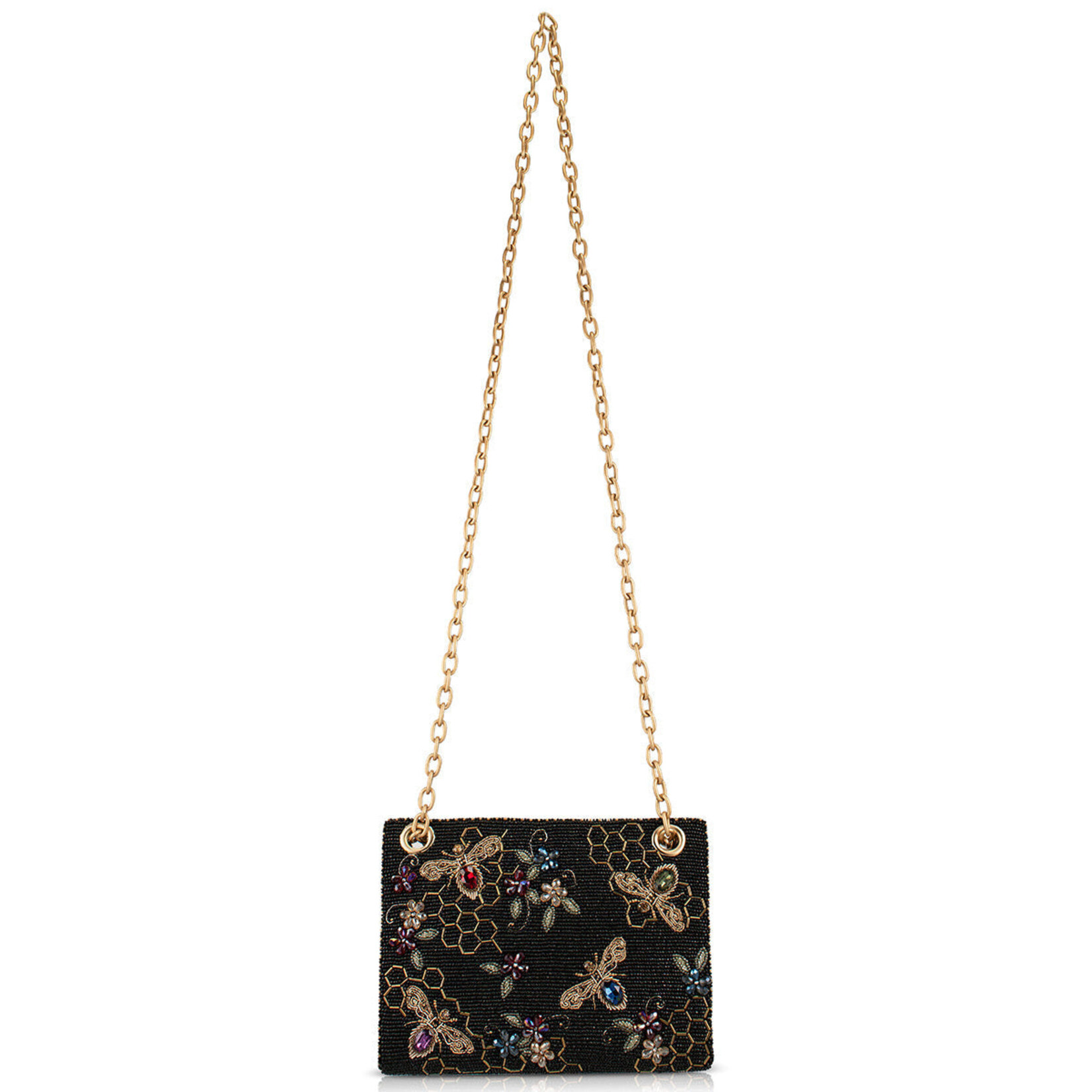 Mary Frances Accessories BAG S002-598 Haute Hive Bees and Honeycomb Handbag