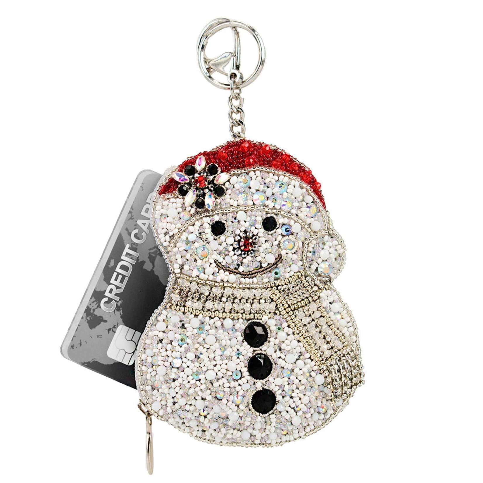 Mary Frances Accessories CP S002-579 Ice Breaker Snowman Coin Purse