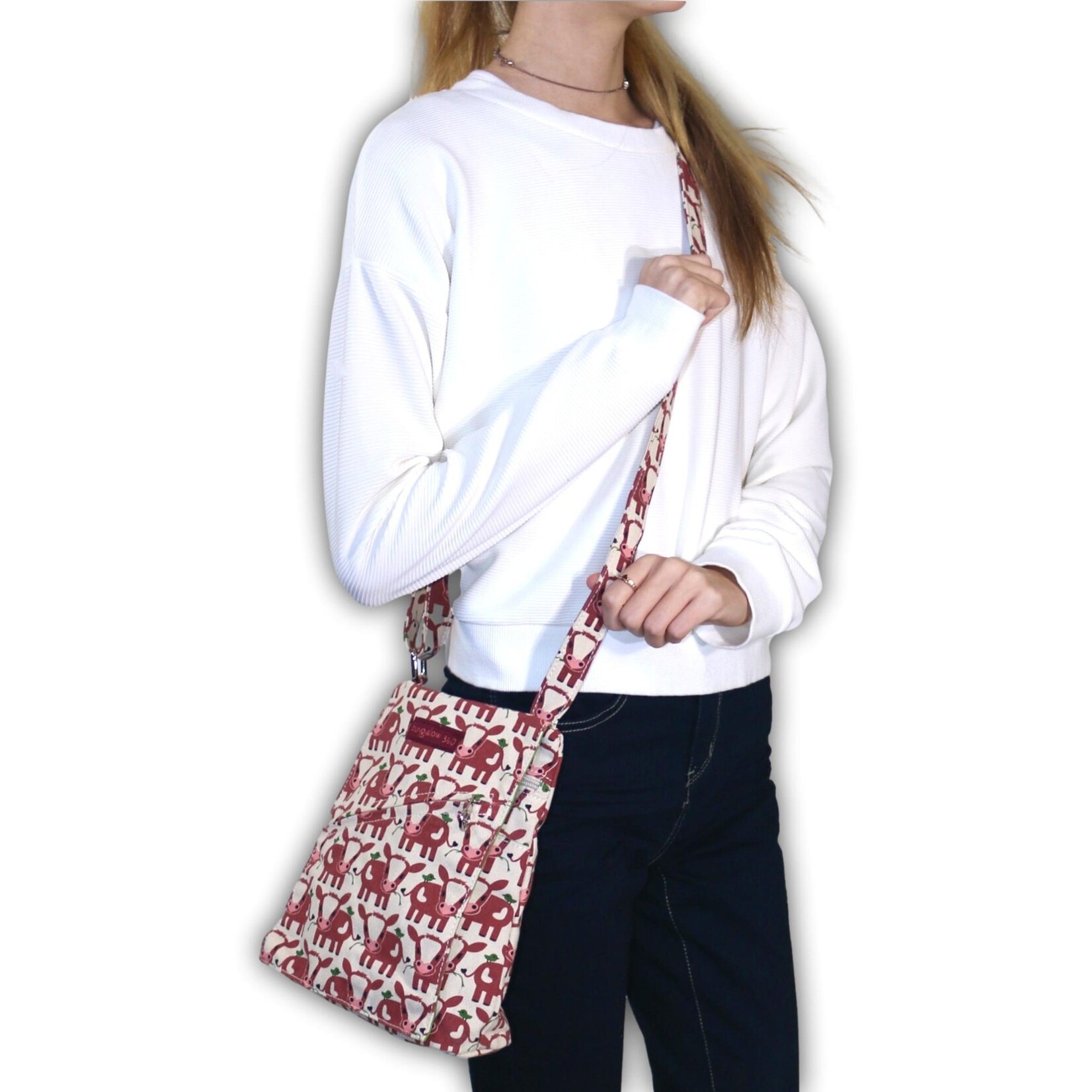 Bungalow 360 Small Messenger Bag  - Cow