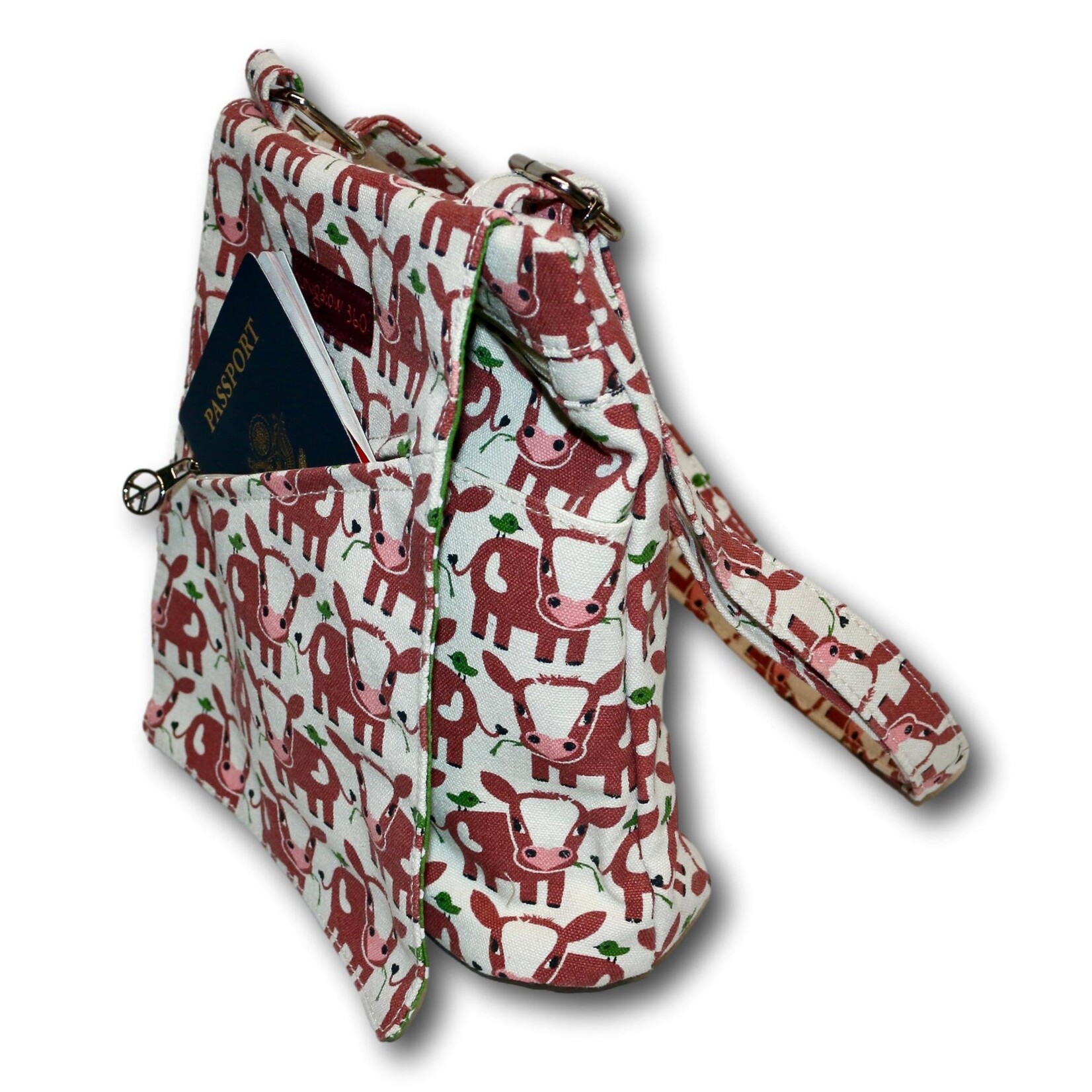 Bungalow 360 Small Messenger Bag  - Cow