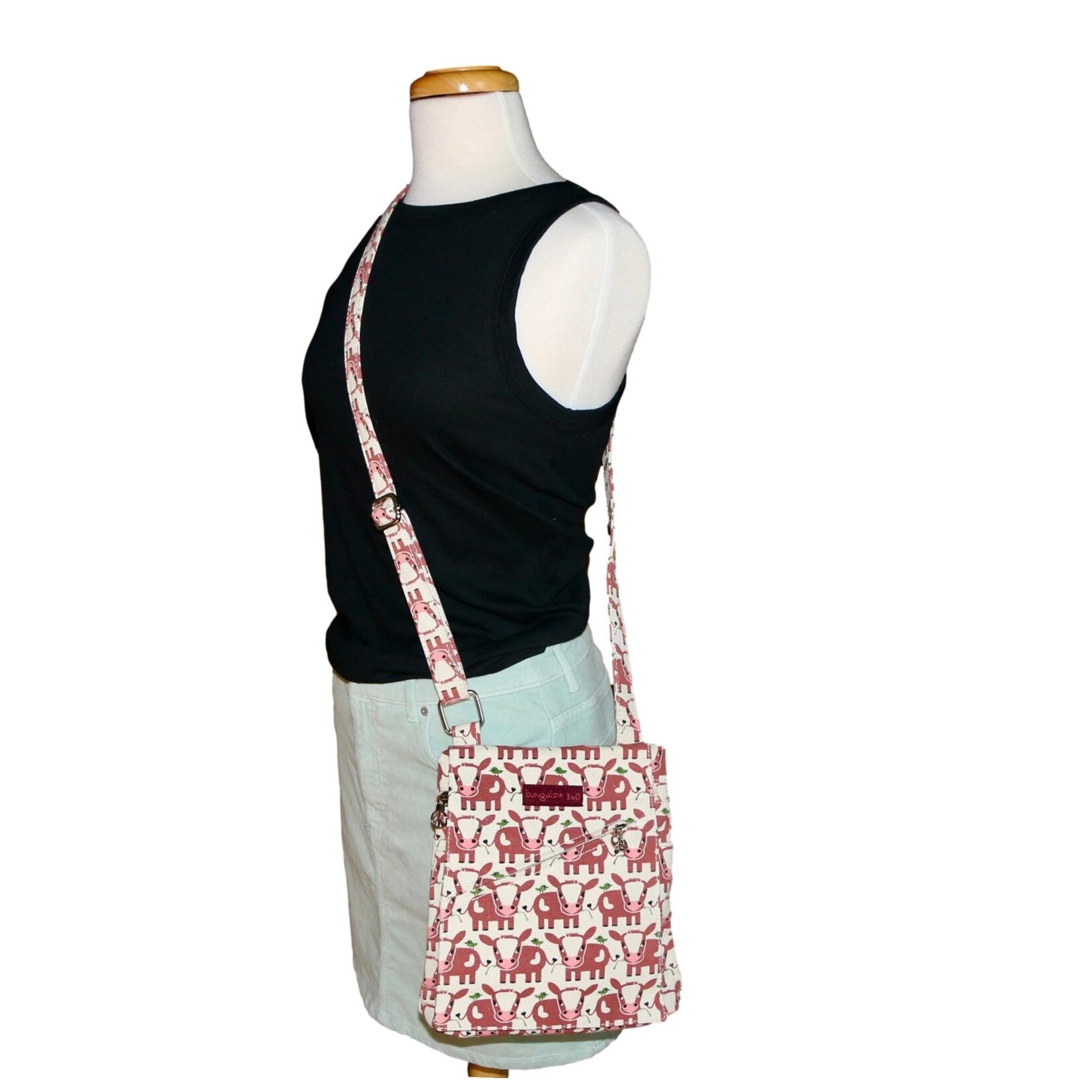 Bungalow 360 Small Messenger Bag  - Cow