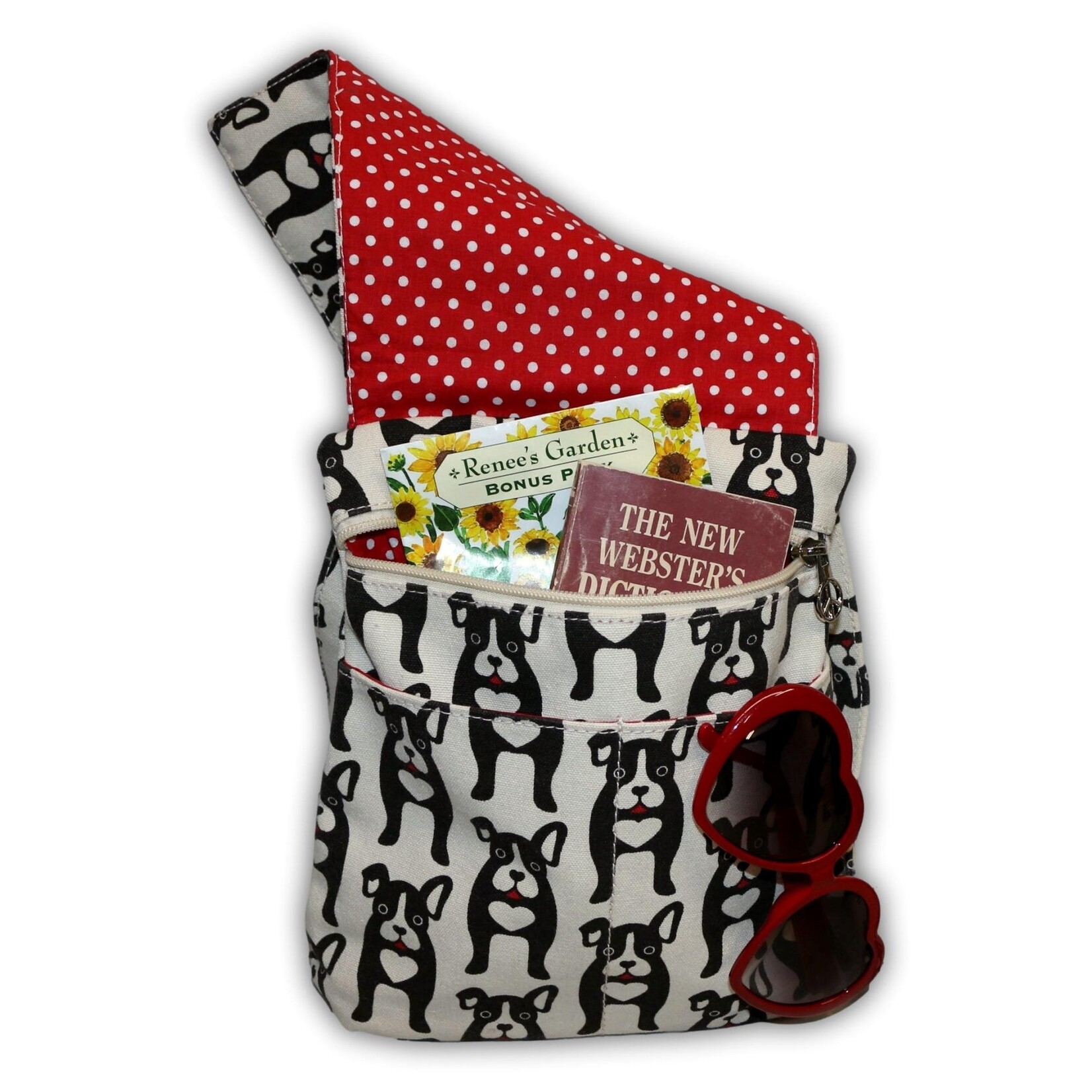 Bungalow 360 Small Messenger Bag - Black Dog