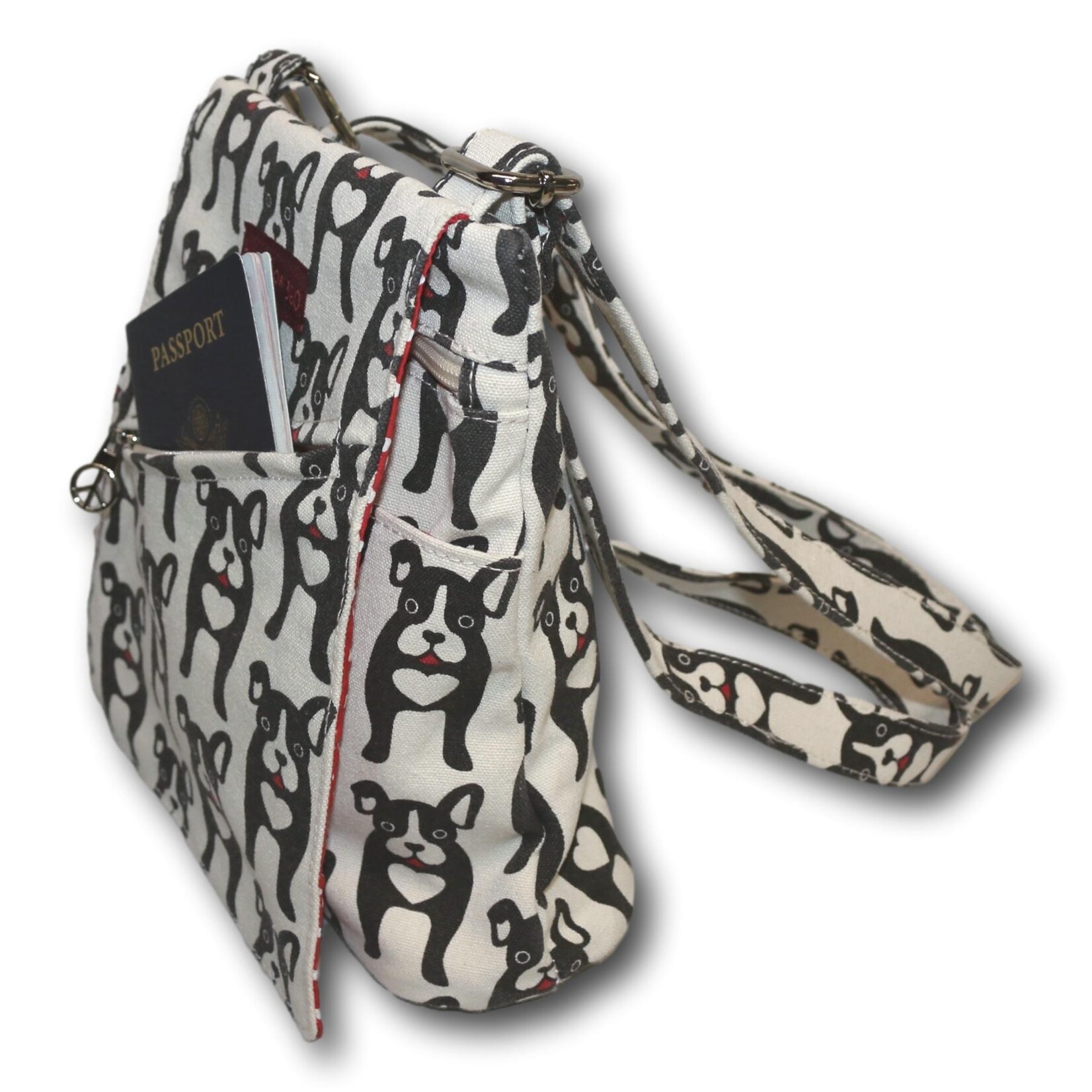 Bungalow 360 Small Messenger Bag - Black Dog