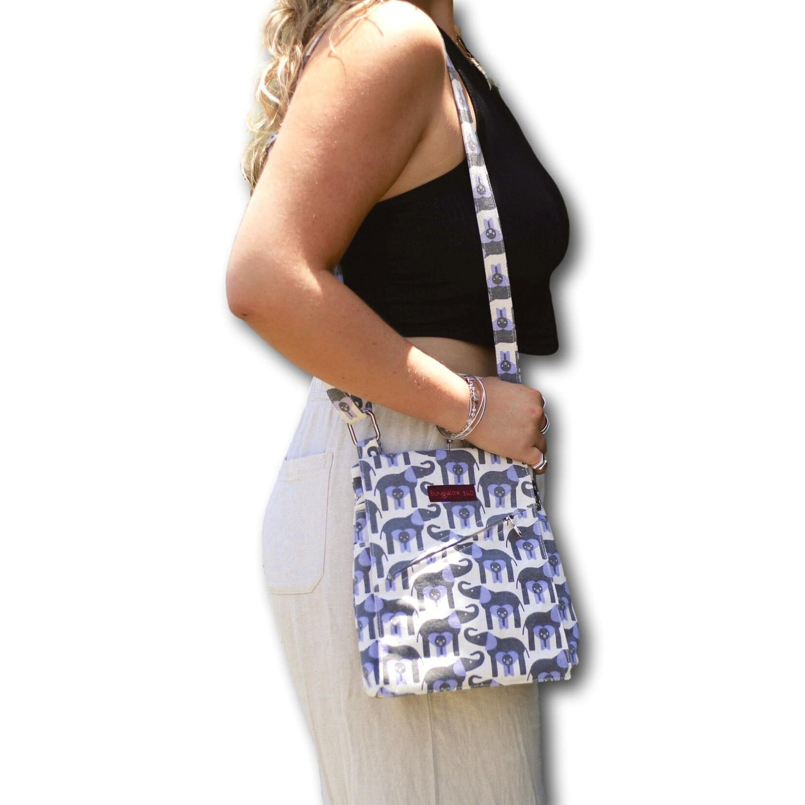 Bungalow 360 Small Messenger Bag - Elephant