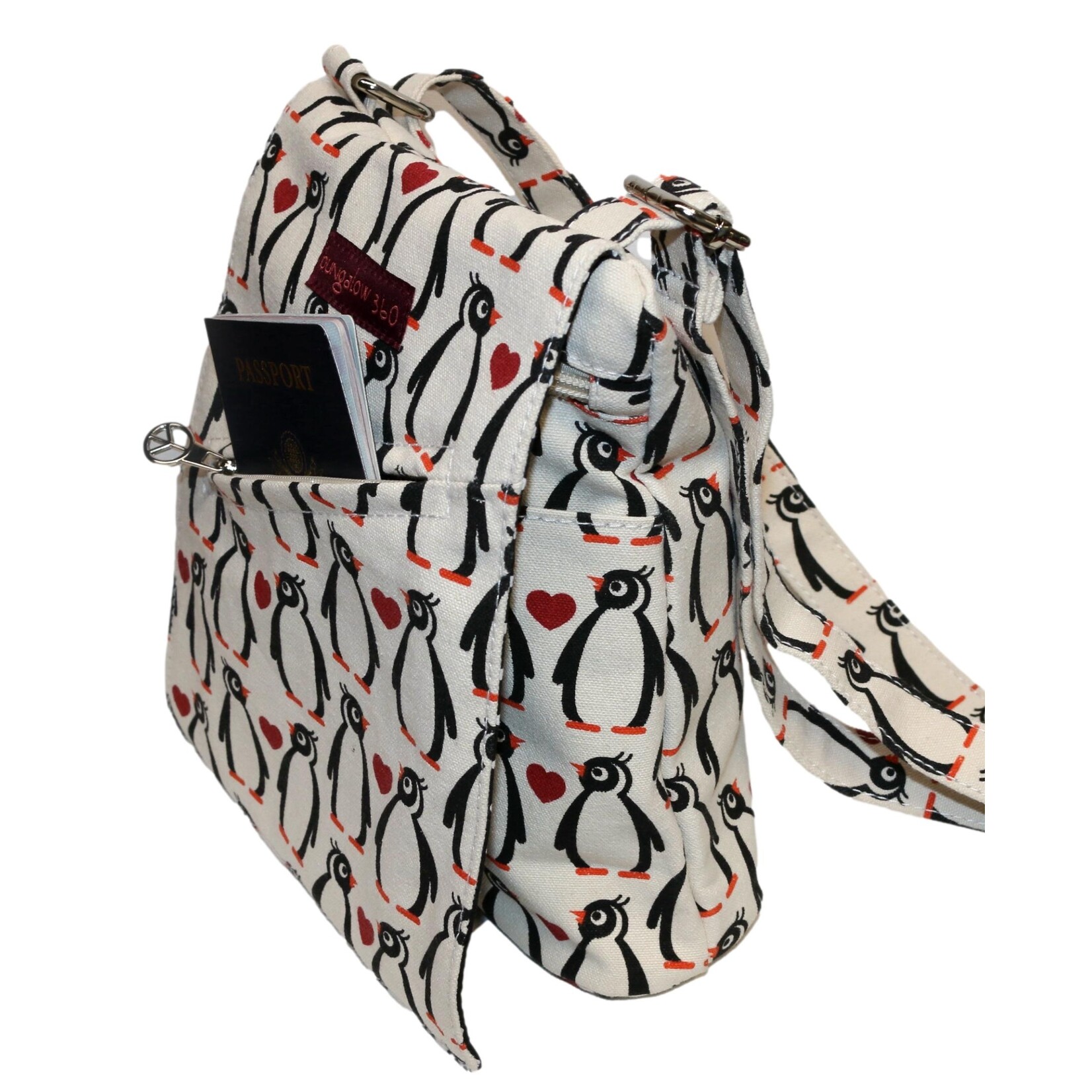 Bungalow 360 Small Messenger Bag - Penguin