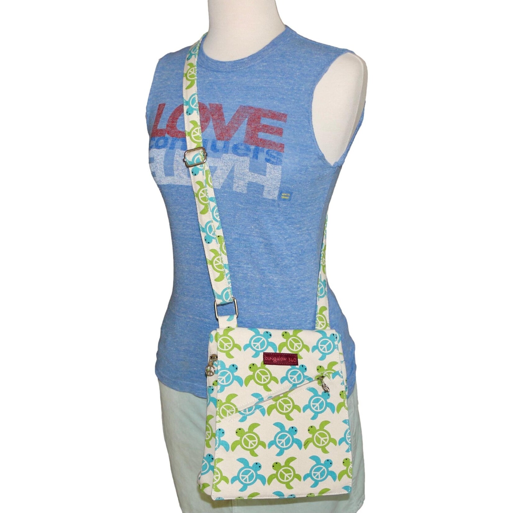 Bungalow 360 Small Messenger Bag - Sea Turtle