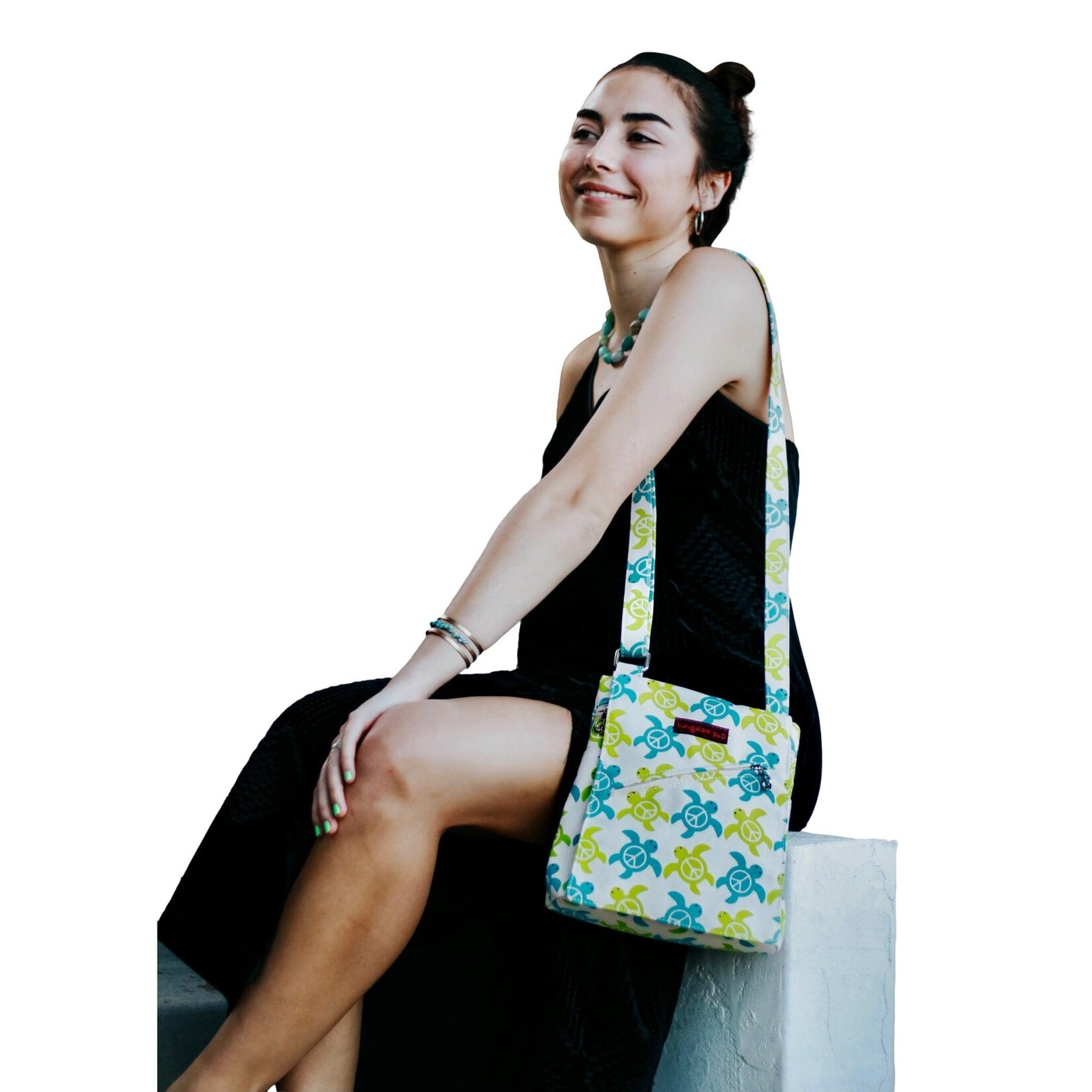 Bungalow 360 Small Messenger Bag - Sea Turtle