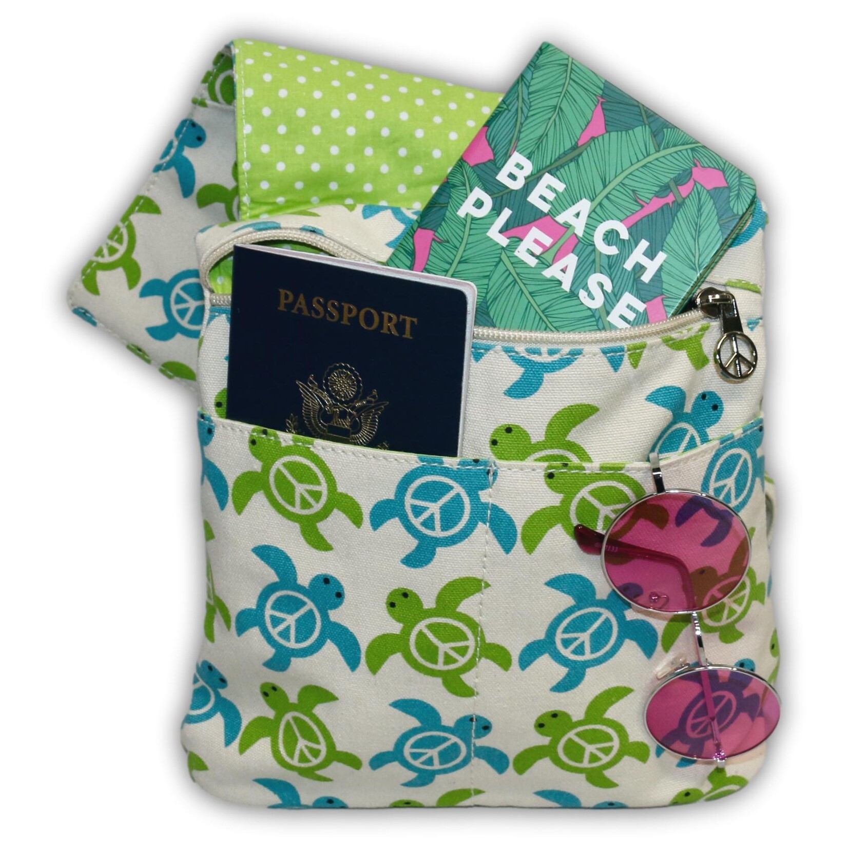 Bungalow 360 Small Messenger Bag - Sea Turtle