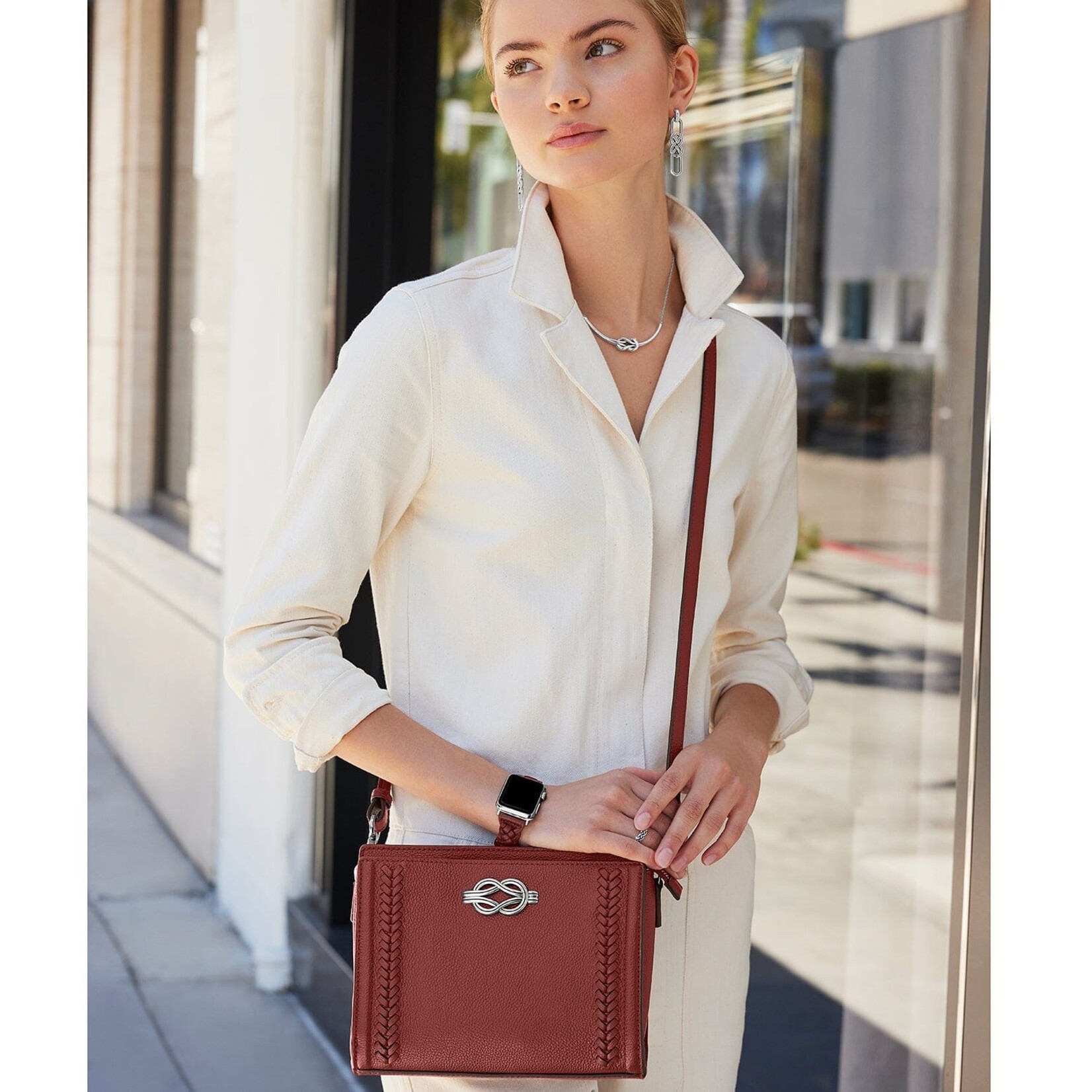 Brighton H44002  Interlok Findley Organizer - Shoe White