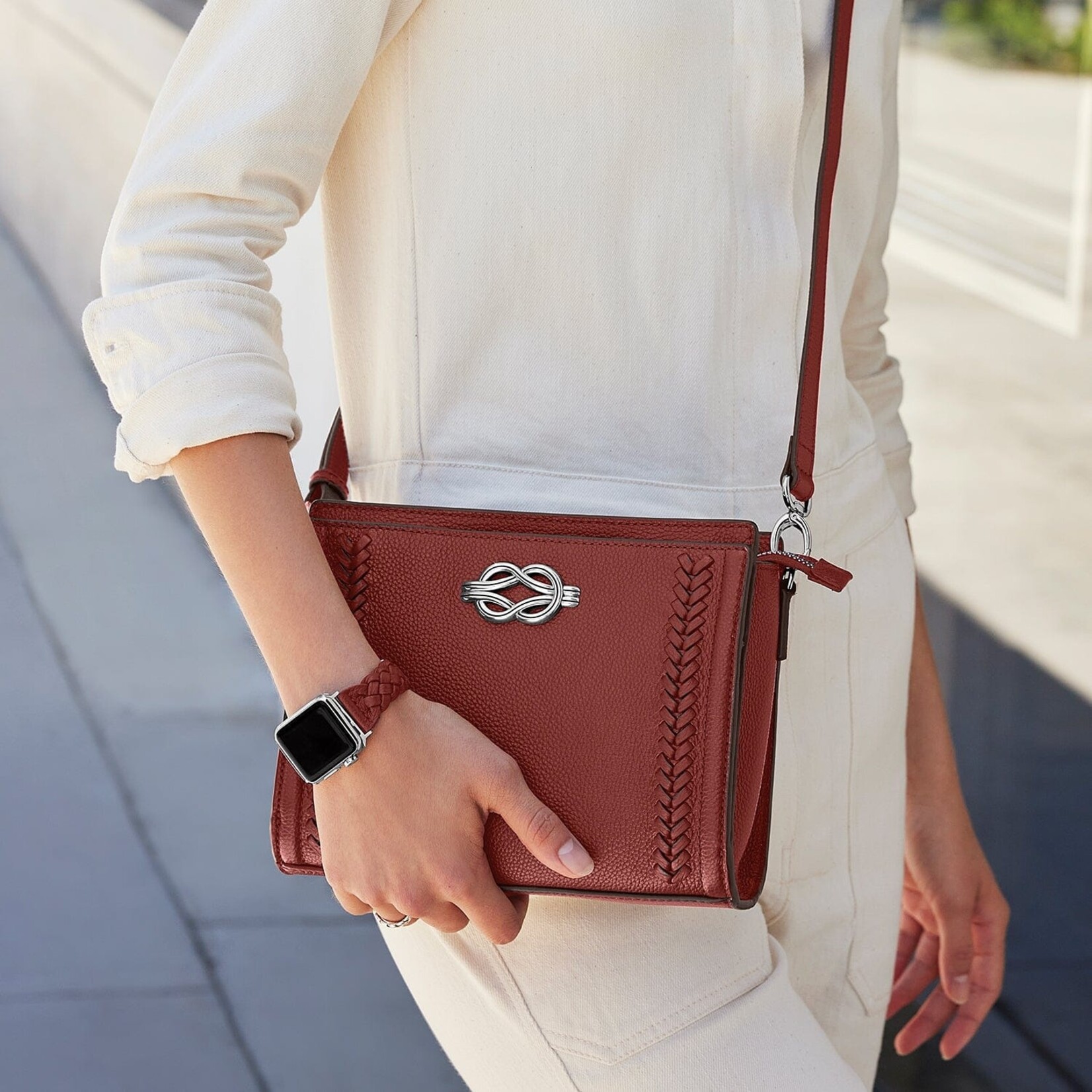 Brighton H44002  Interlok Findley Organizer - Shoe White