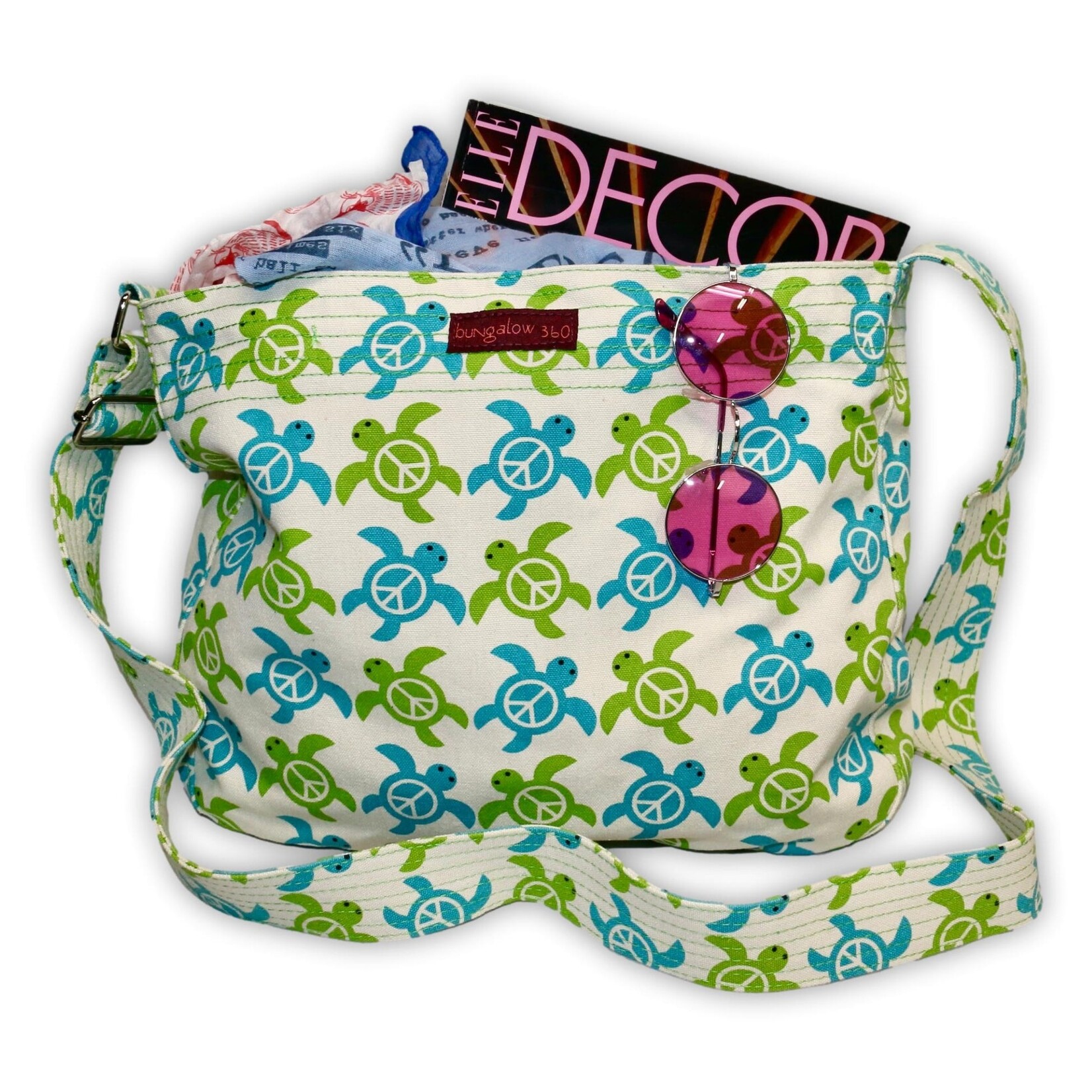 Bungalow 360 Messenger Bag  - Sea Turtle
