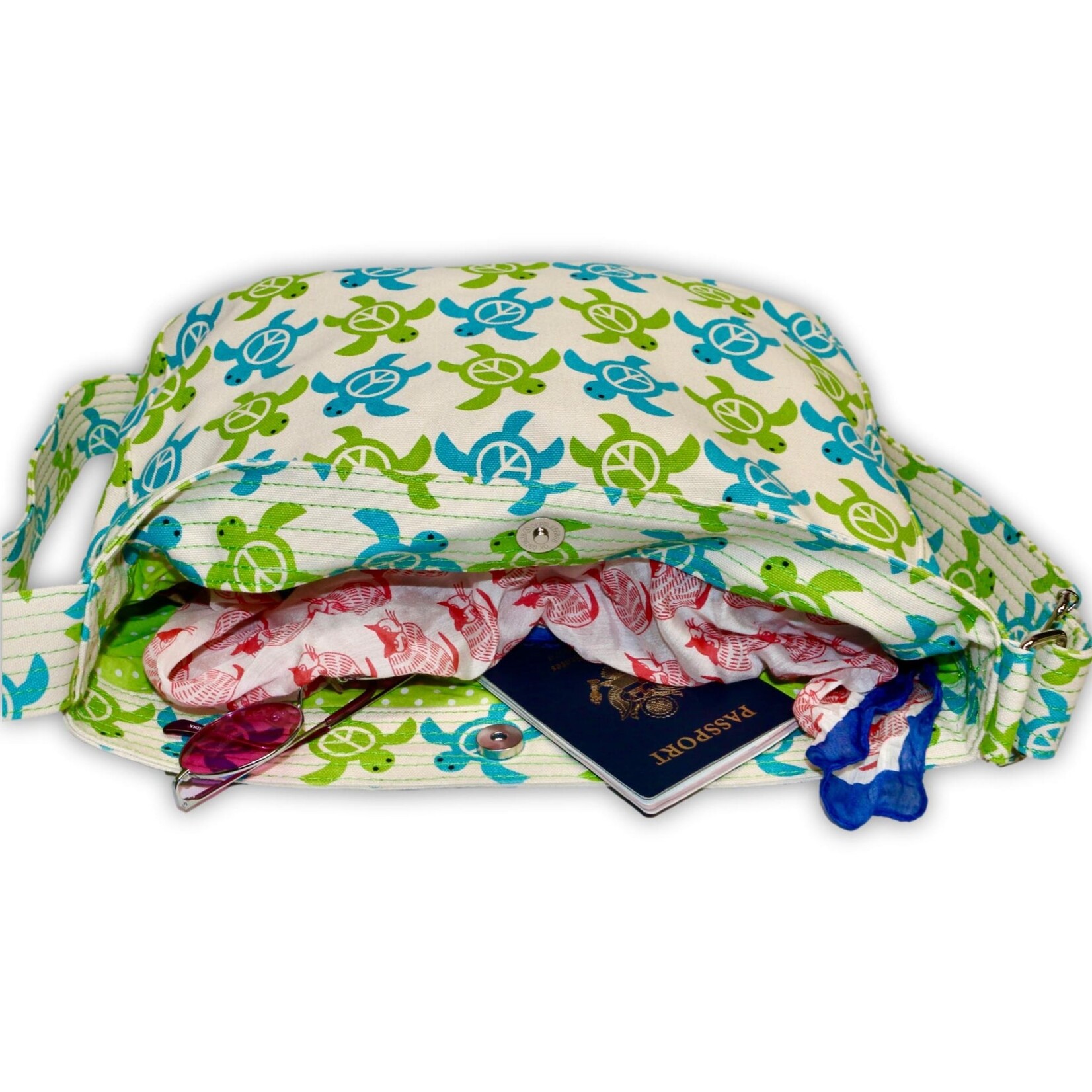 Bungalow 360 Messenger Bag  - Sea Turtle