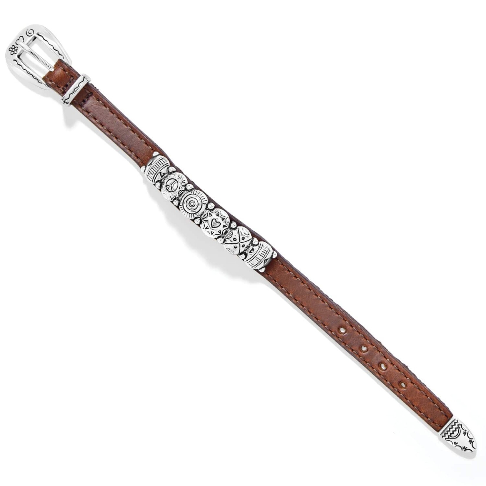 Brighton 07365 Harmony Bandit Bracelet - 3/8 Brown