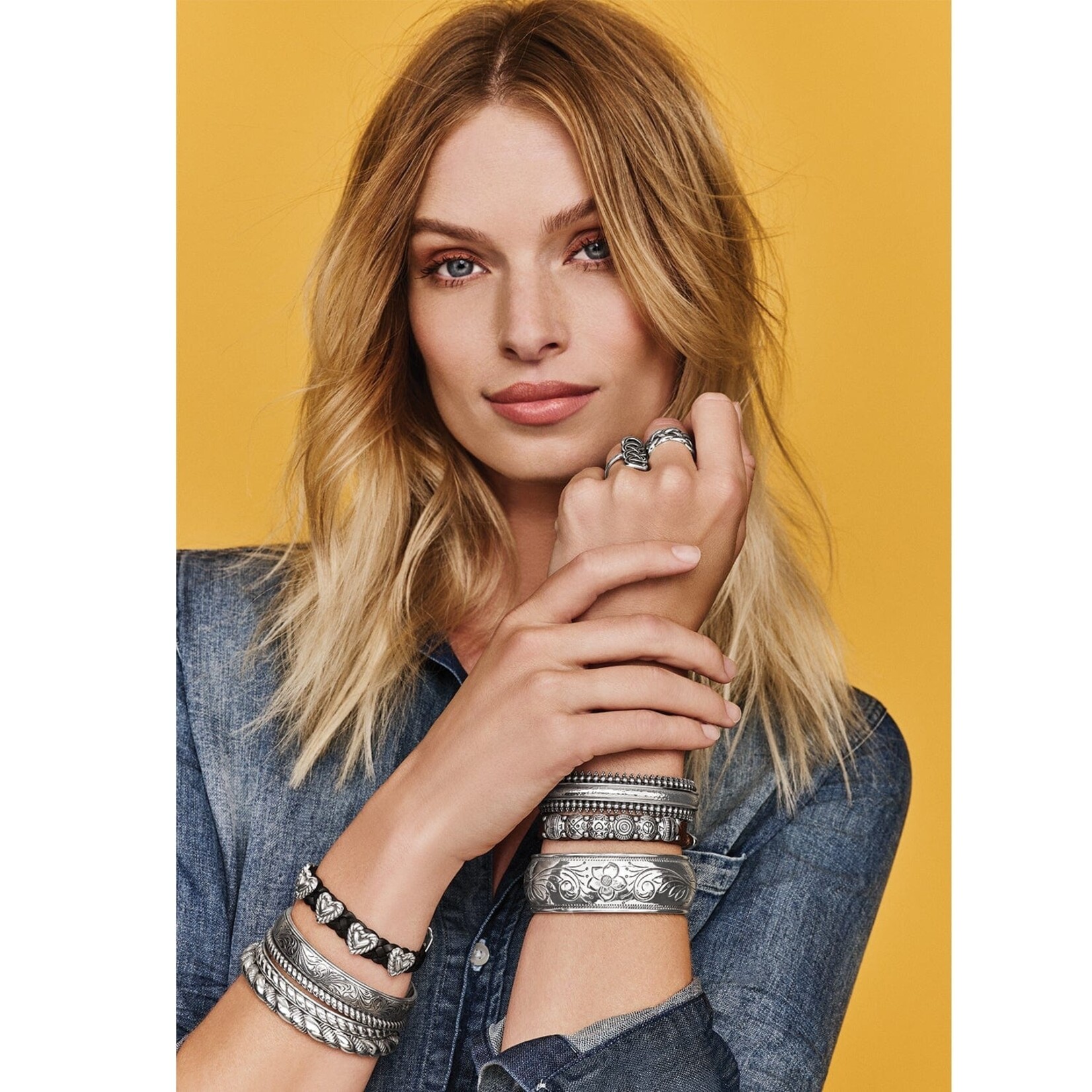 Brighton 07365A Harmony Bandit Bracelet - 3/8 Black