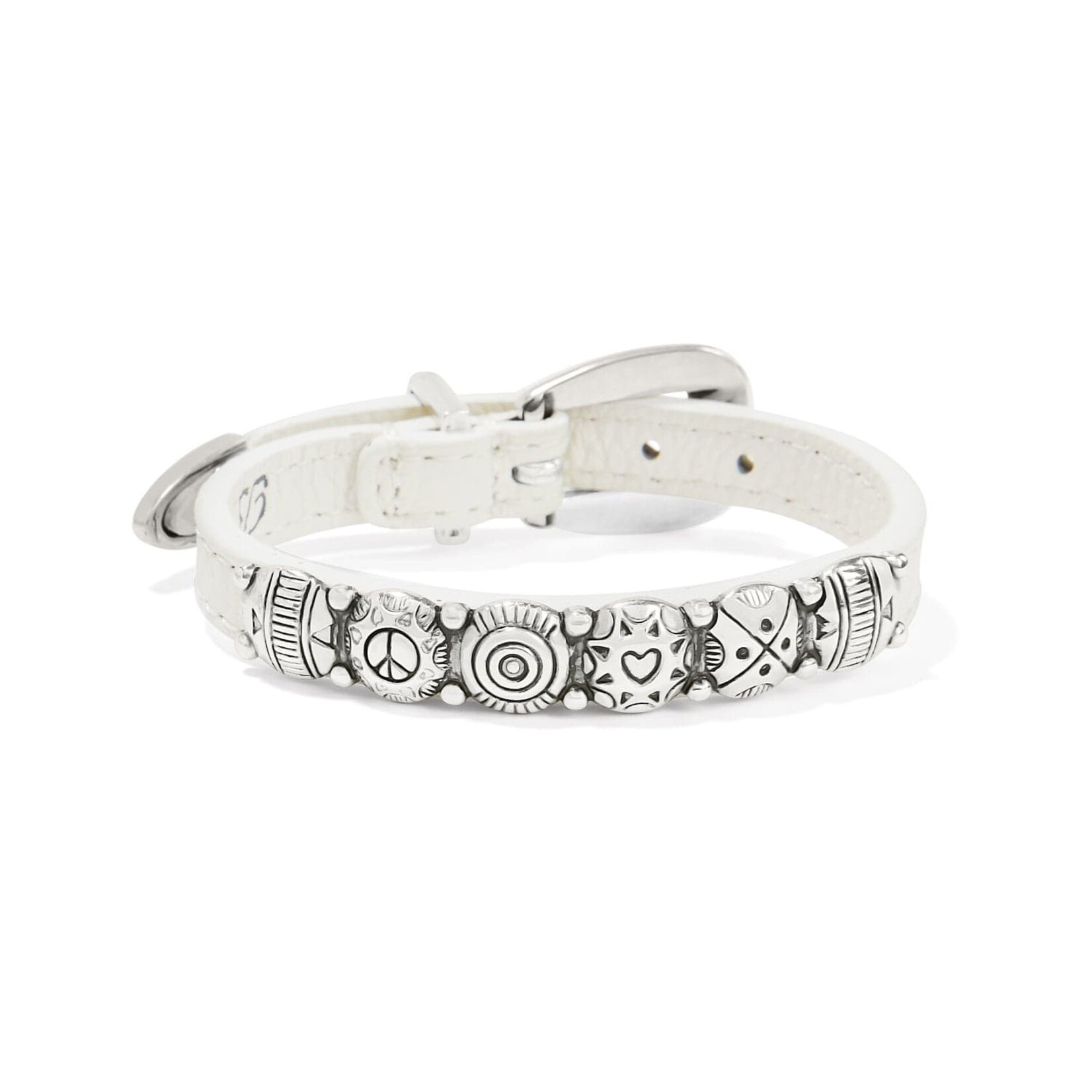 Brighton 07365J Harmony Bandit Bracelet 3/8 White