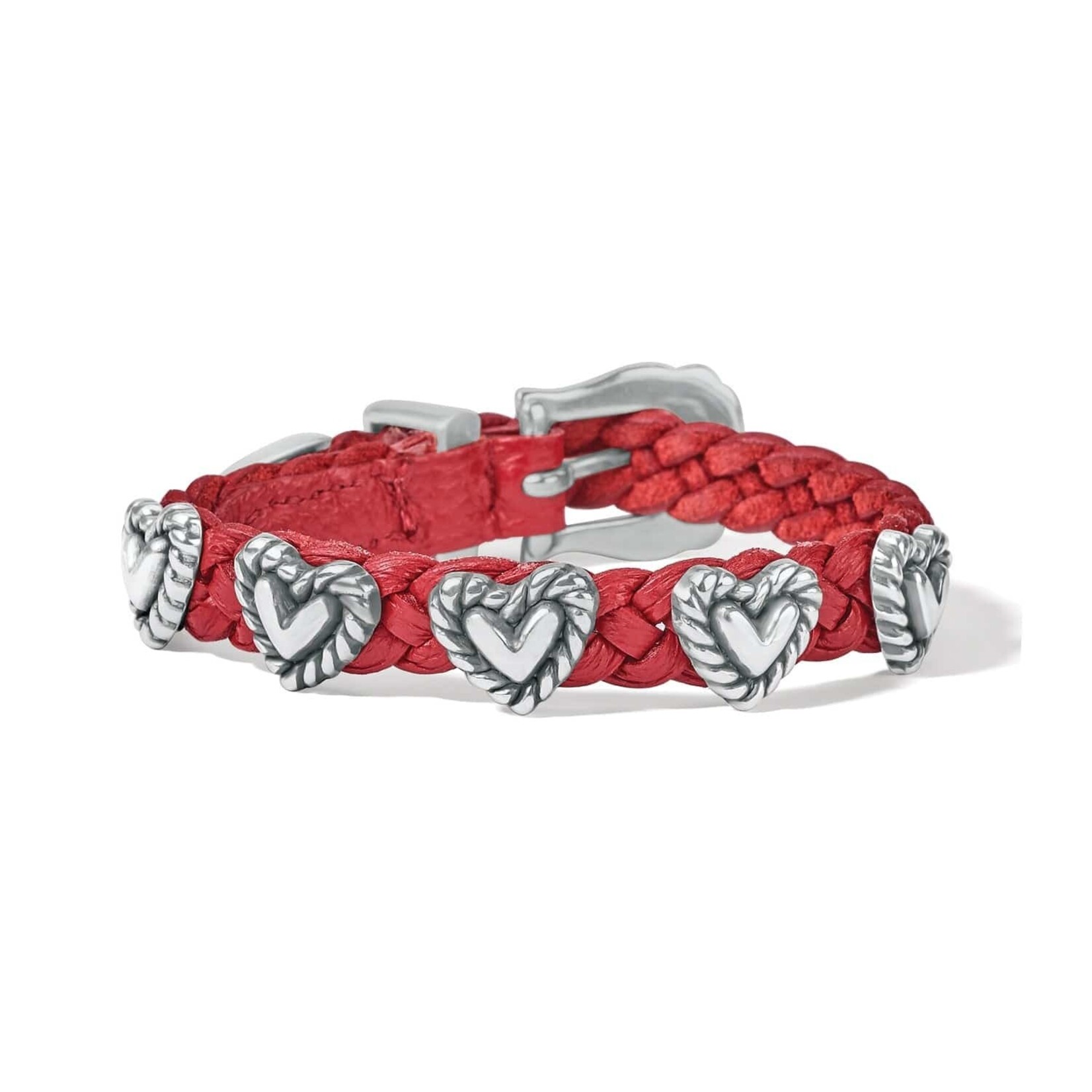 Brighton 07475B Roped Heart Braid Bandit Bracelet 3/8 Lipstick