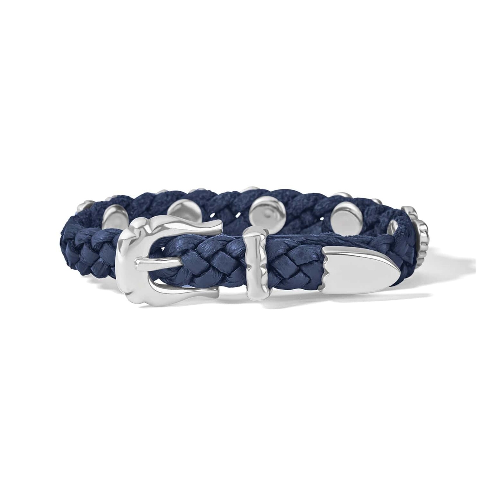 Brighton 07475D Roped Heart Braid Bandit Bracelet - 3/8 French Blue
