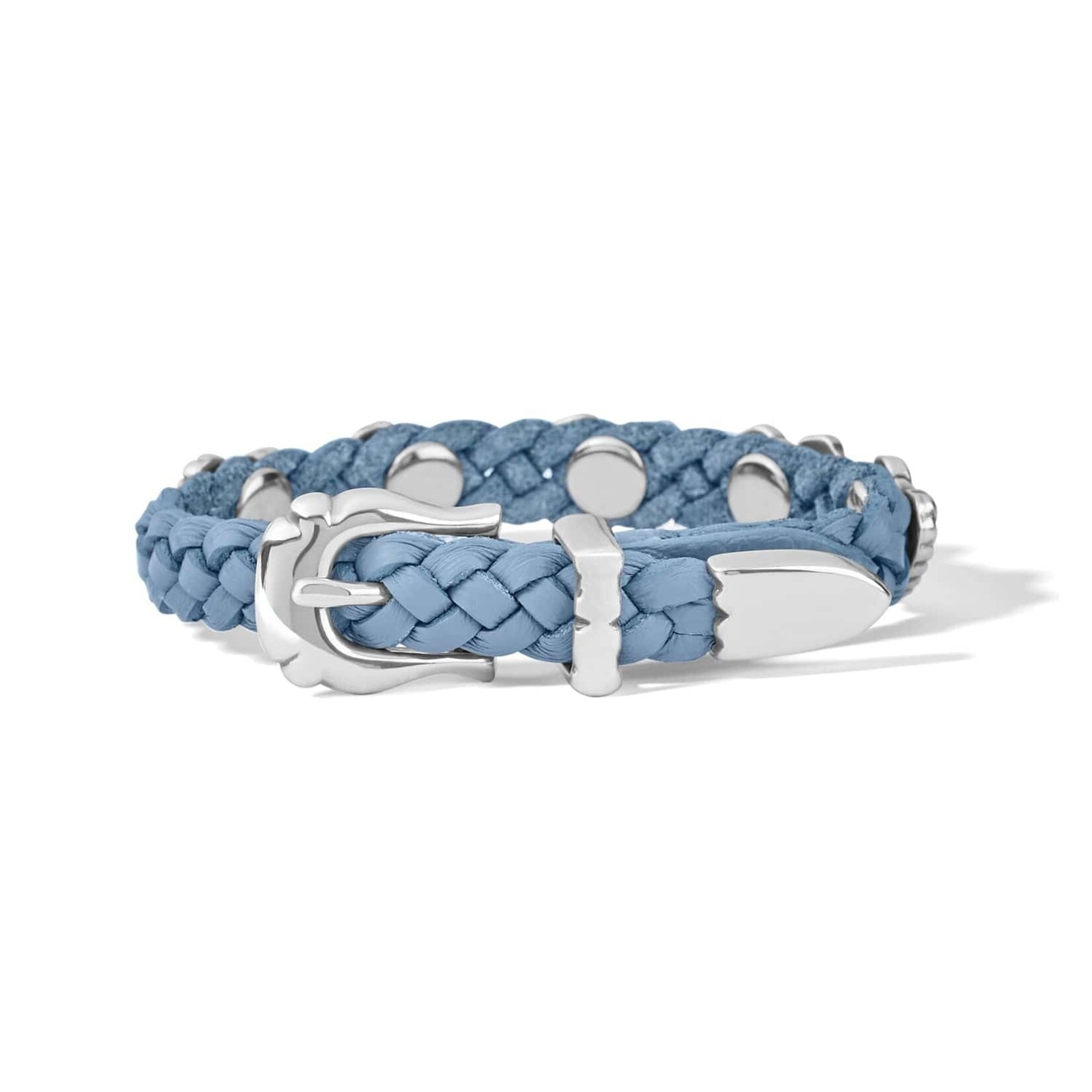 Brighton 07475F Roped Heart Braid Bandit Bracelet - 3/8 Heaven Blue