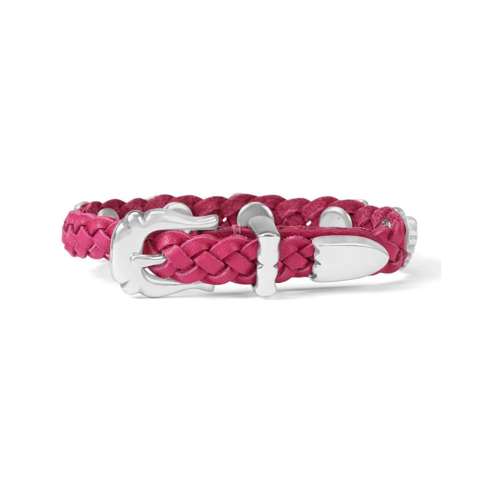 Brighton 07475H Roped Heart Braid Bandit Bracelet 3/8 Pink