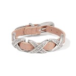 Brighton 07903H Kriss Kross Etched Bandit Bracelet - Pink Sand
