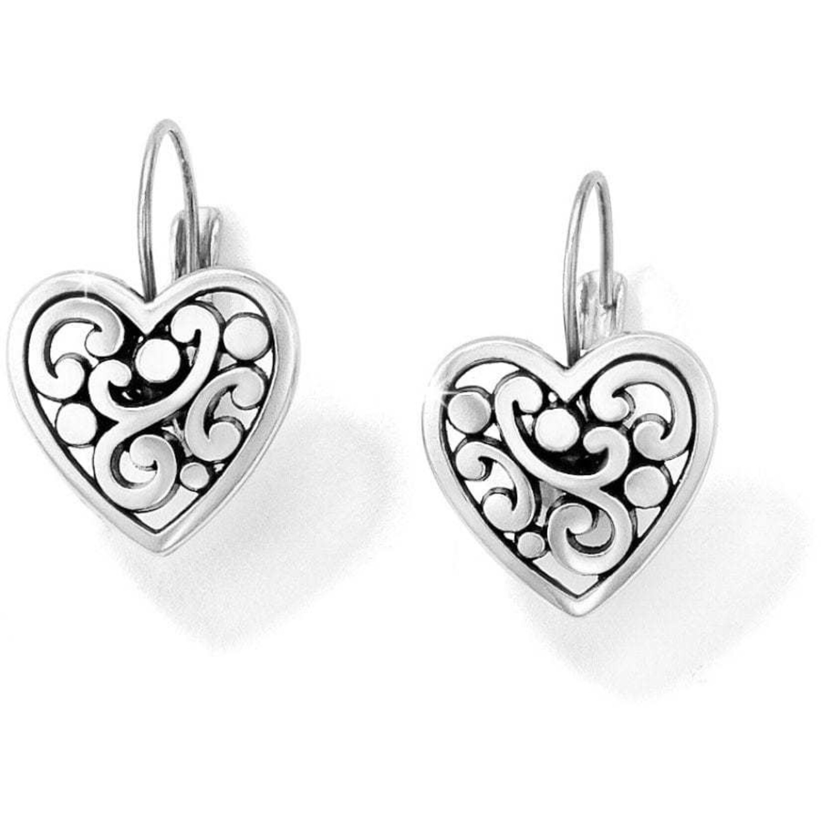Brighton J19870 Contempo Heart Leverback Earrings