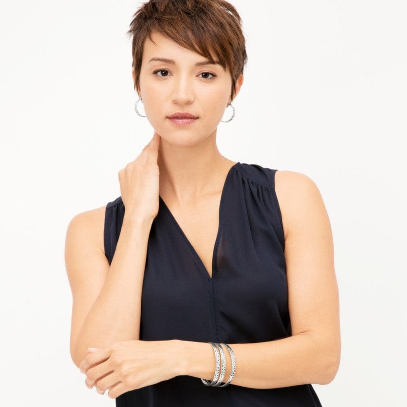 Brighton J39290 Sil Uluwatu Narrow Bangle