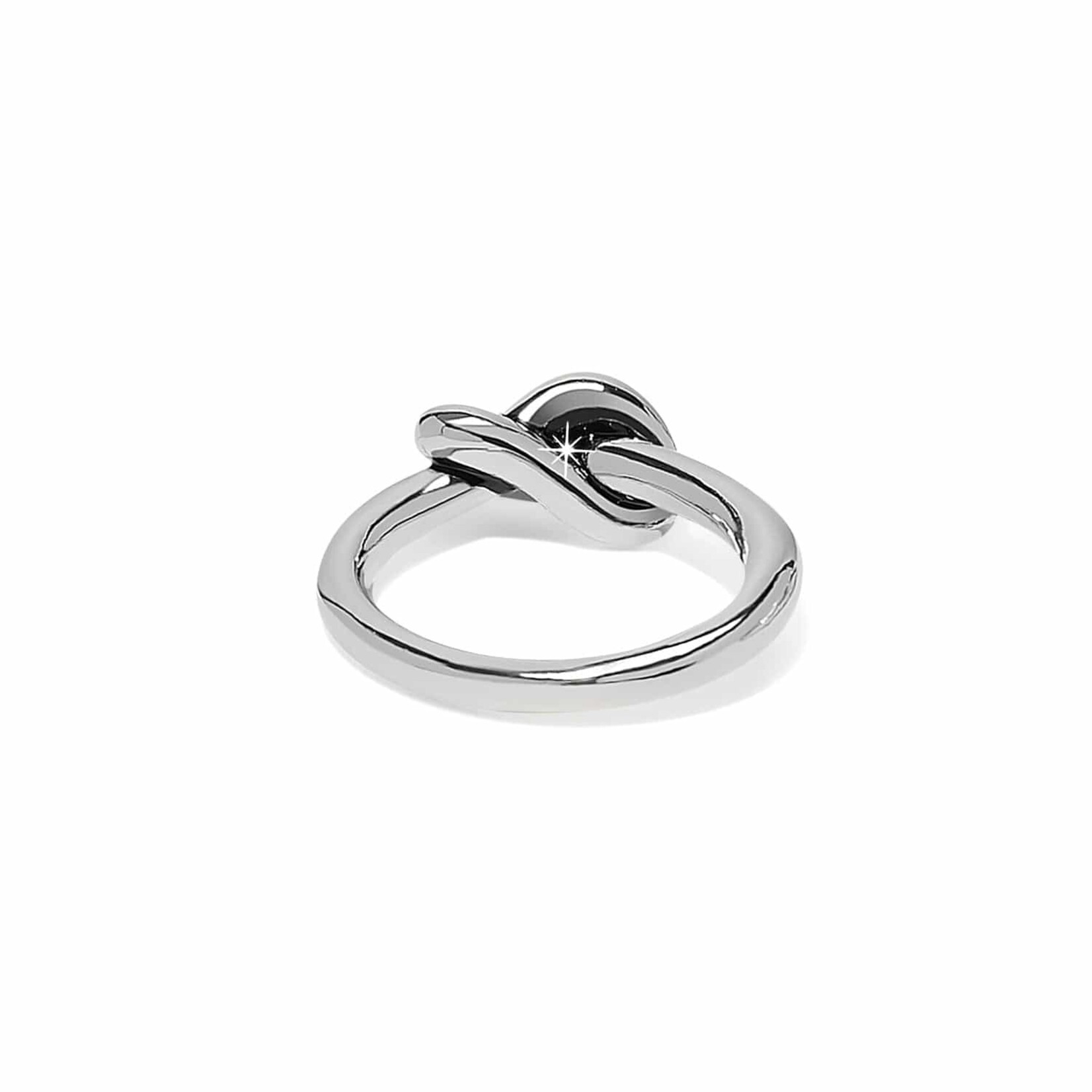 Brighton J63280 Interlok Single Knot Ring - Silver - Size 6
