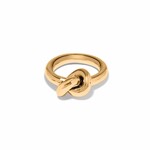 Brighton J63281 Interlok Single Knot Ring - Gold - Size 7