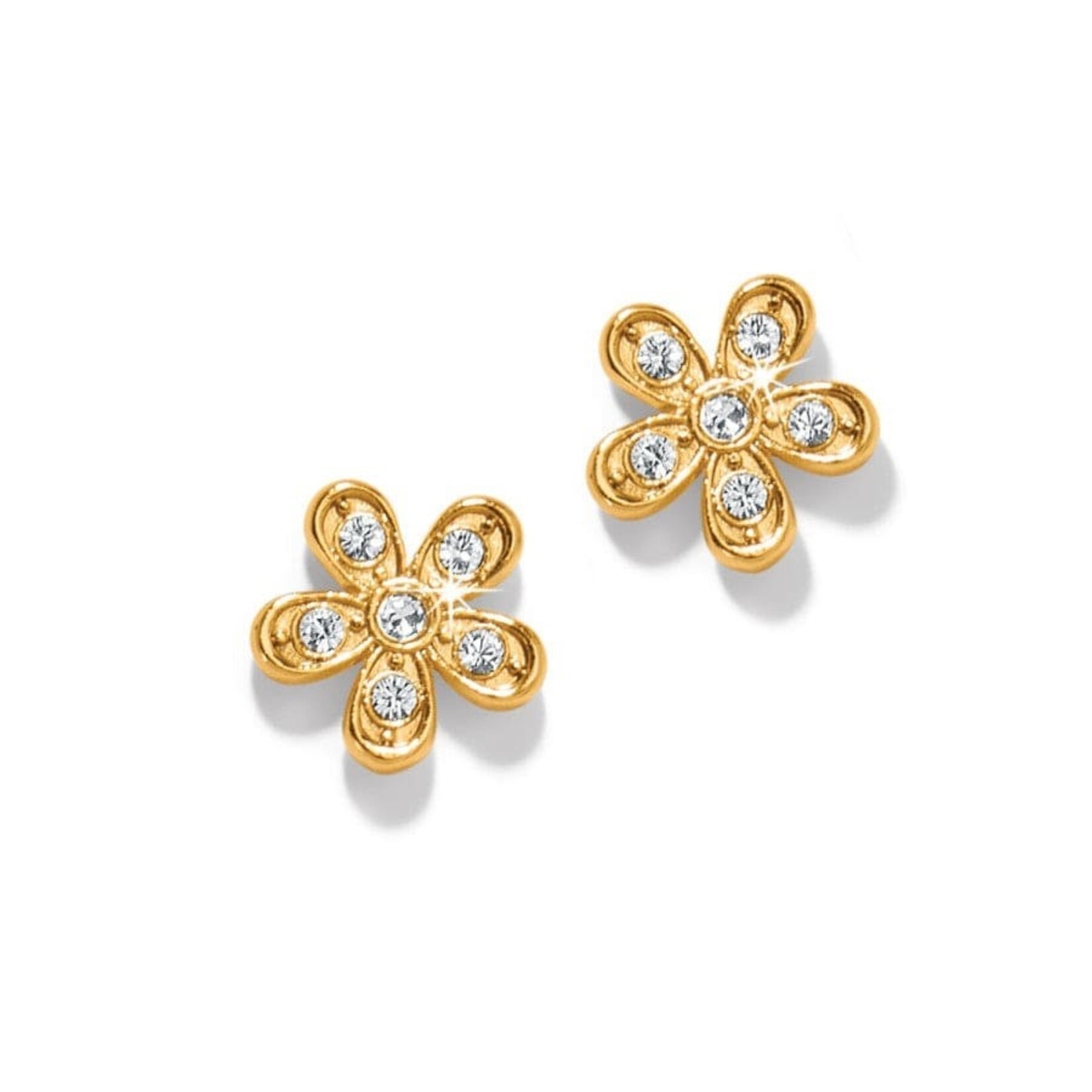 Brighton JA0028 Enchanting Flower Post Earrings Gold