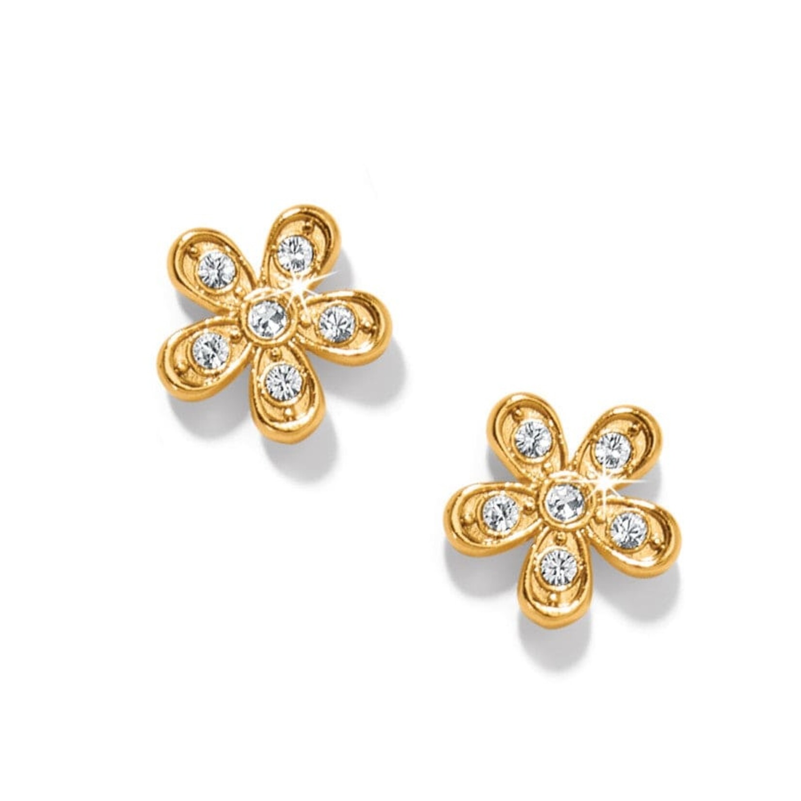 Brighton JA0028 Enchanting Flower Post Earrings Gold