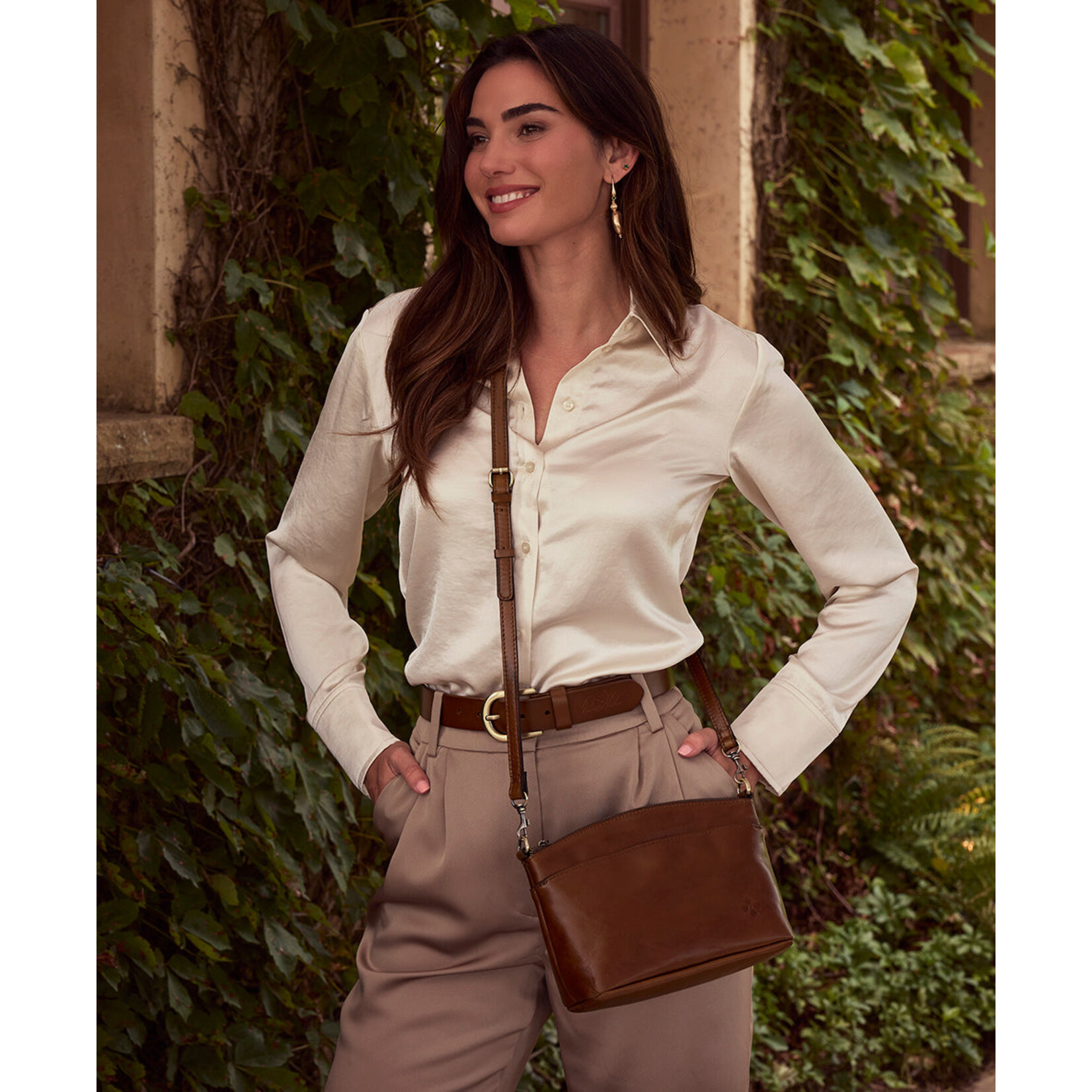 Patricia Nash Arlee Crossbody - Cognac