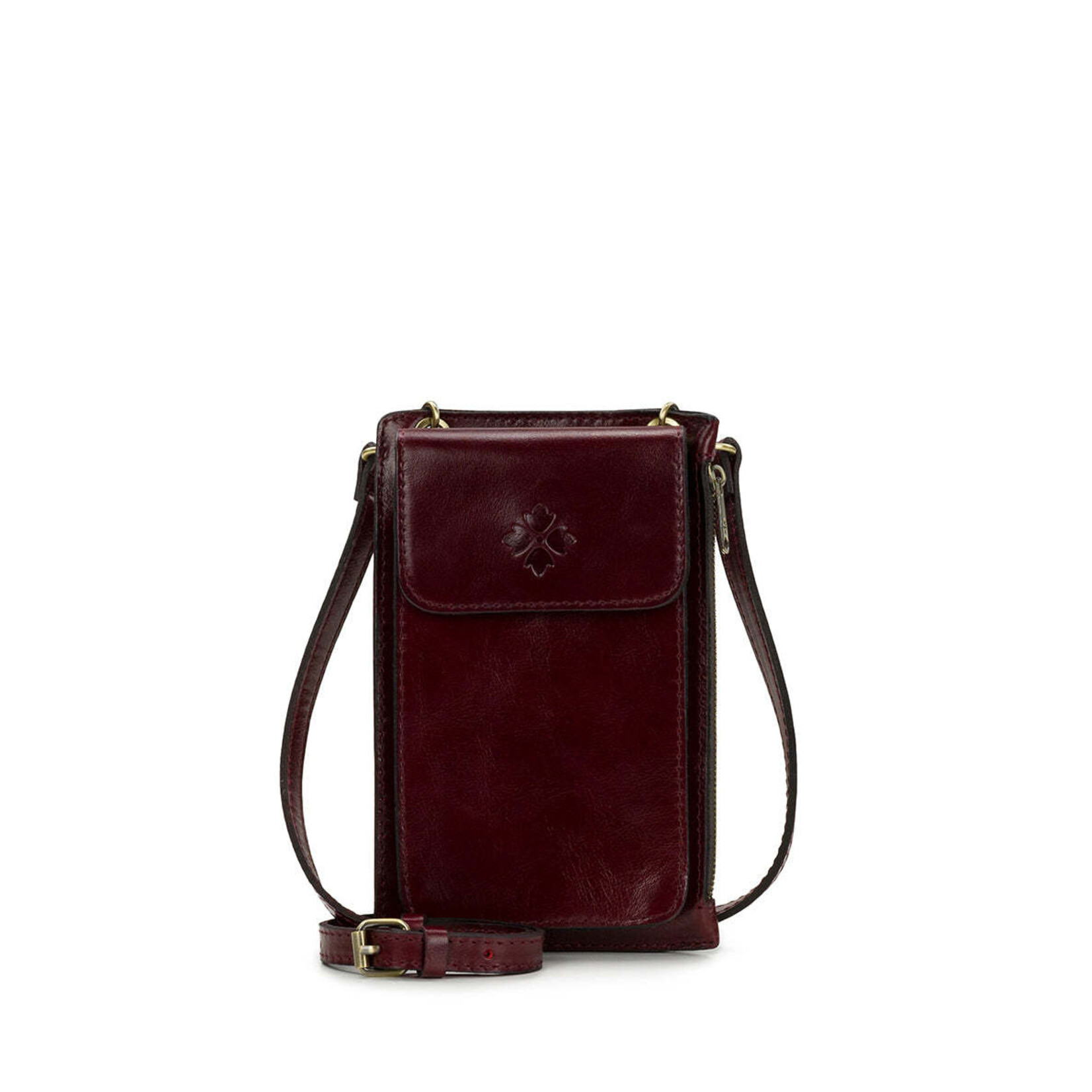 Patricia Nash Chiavella Phone Crossbody - Oxblood