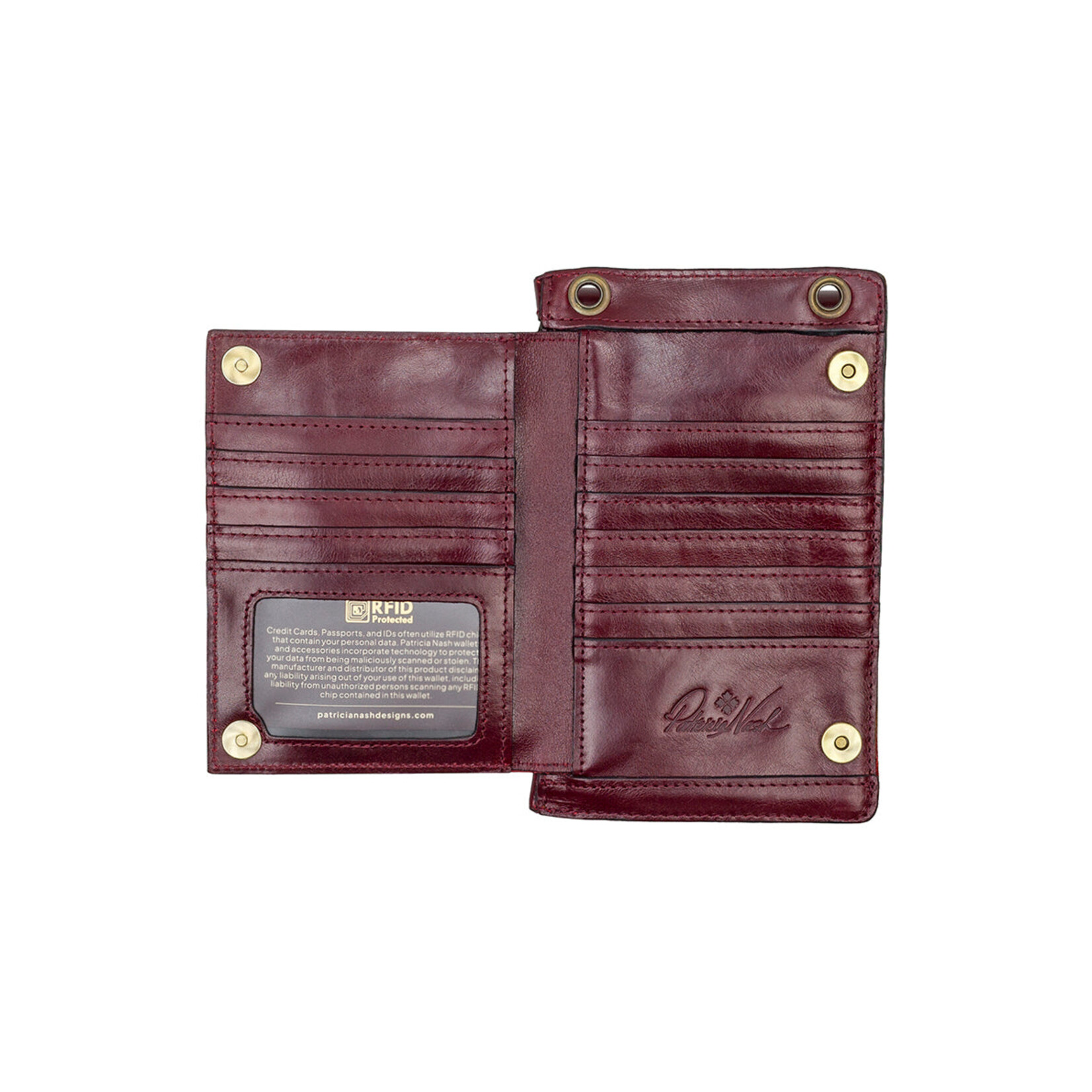 Patricia Nash Chiavella Phone Crossbody - Oxblood