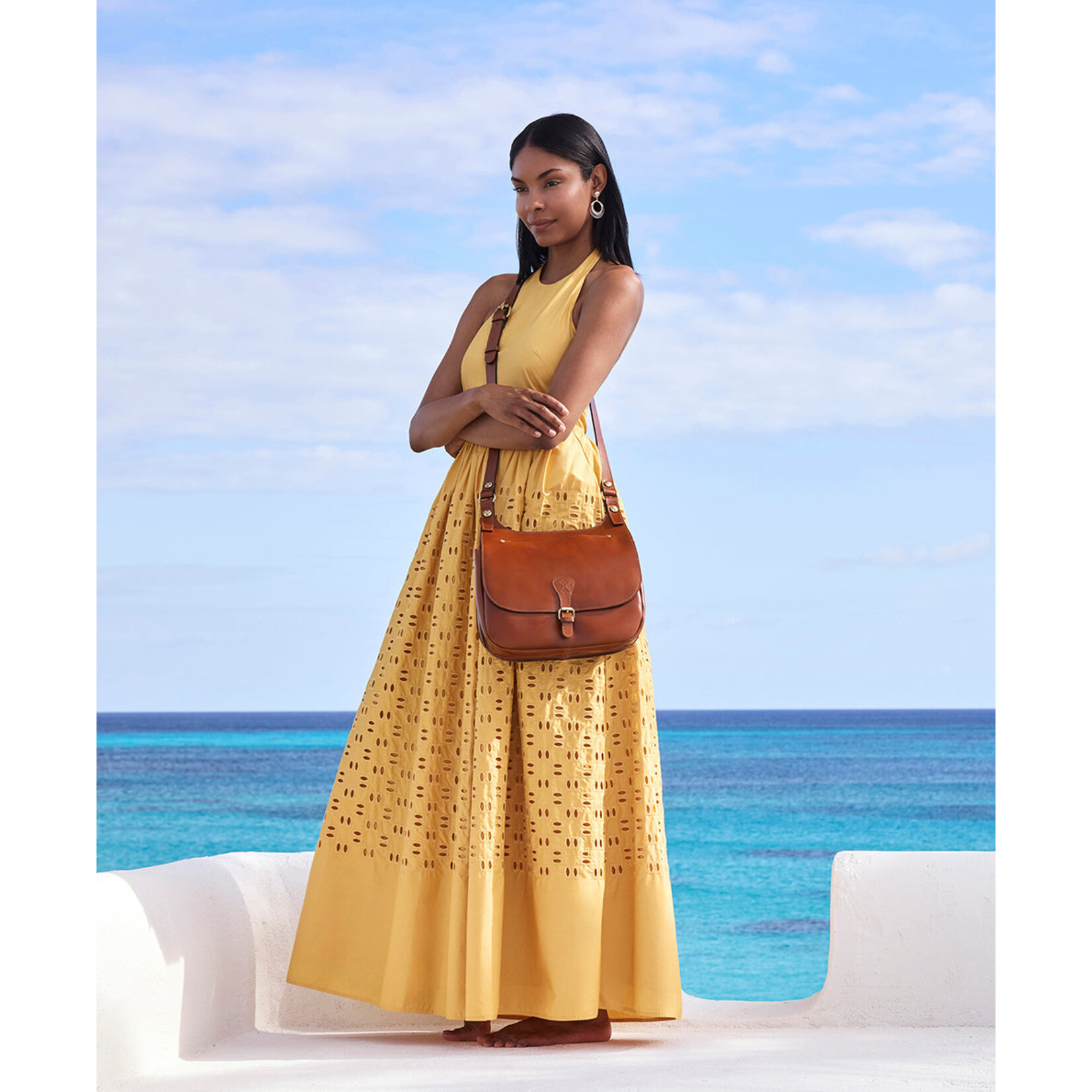 Patricia Nash London Saddle Bag - Tan