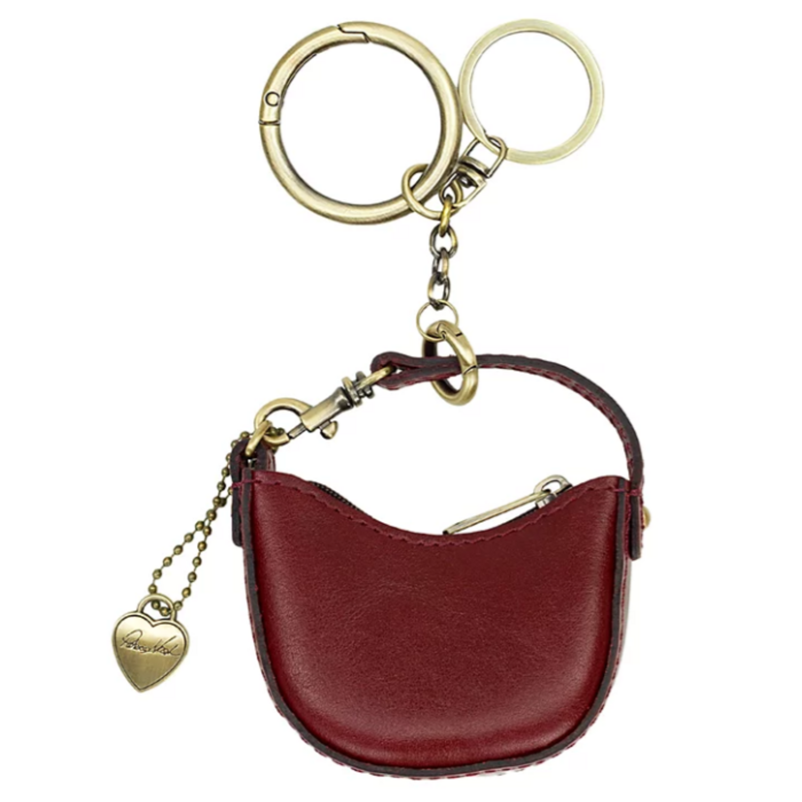 Patricia Nash Mini Morgana Bag Charm - Oxblood