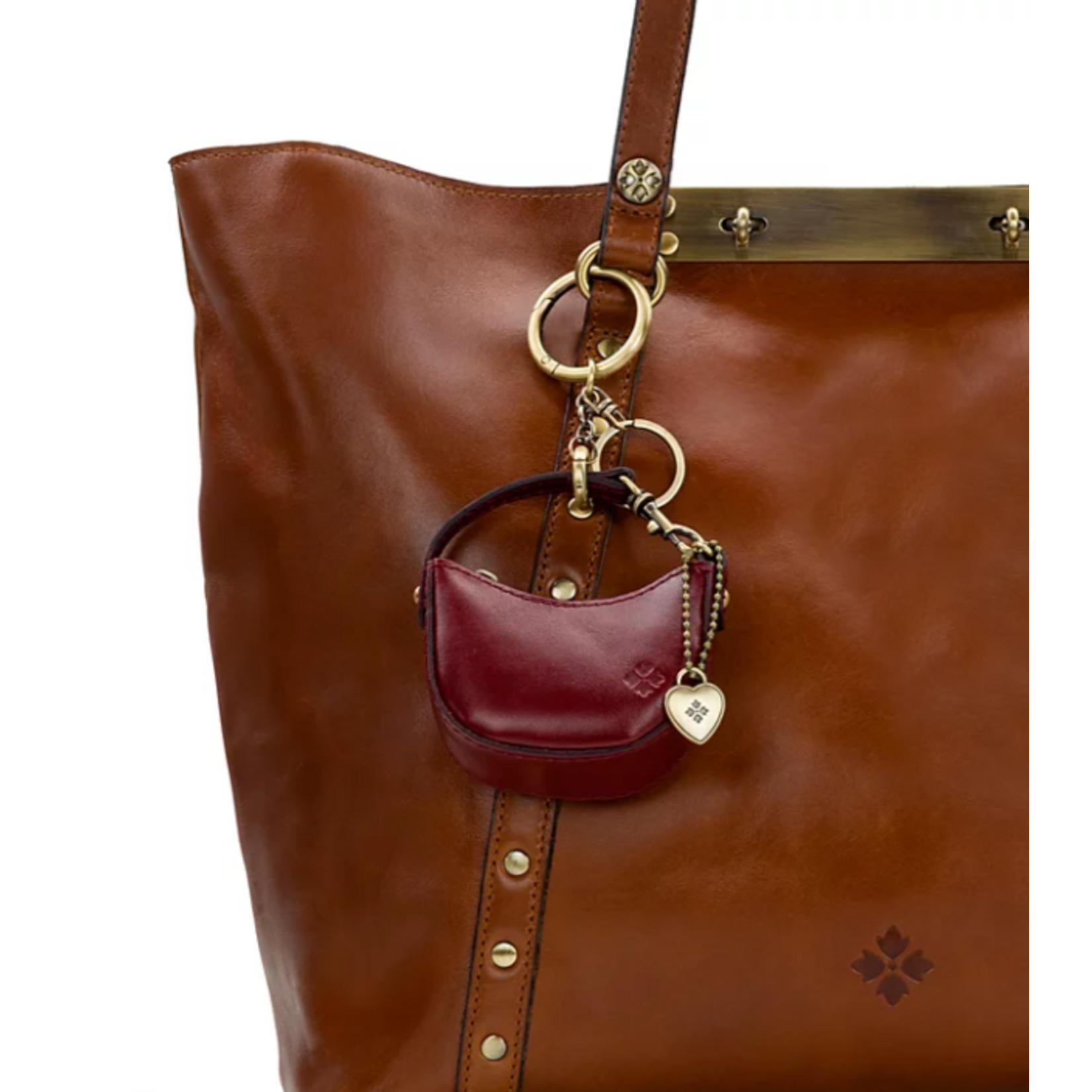 Patricia Nash Mini Morgana Bag Charm - Oxblood