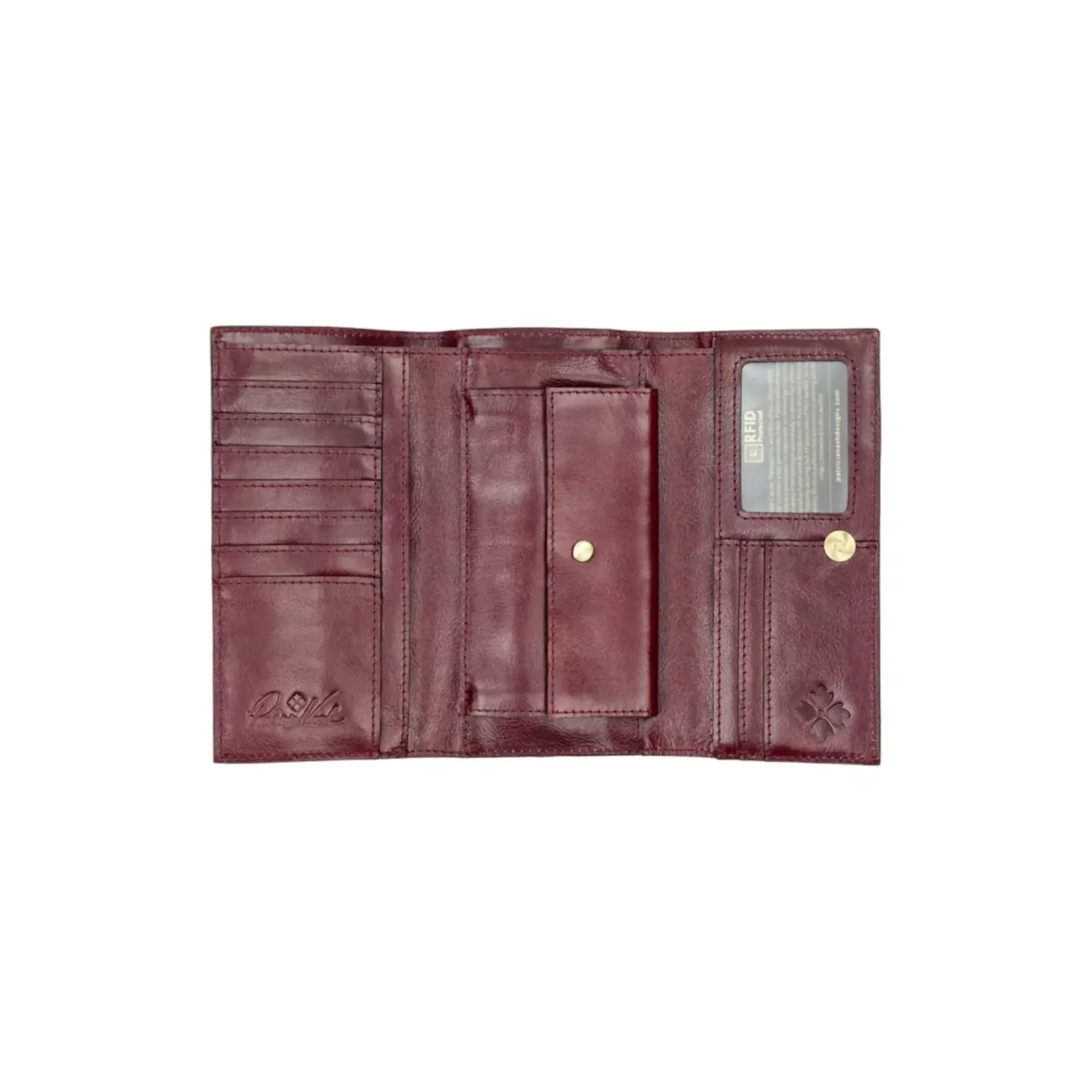 Patricia Nash Terresa Wallet Vintage Distressed - Oxblood