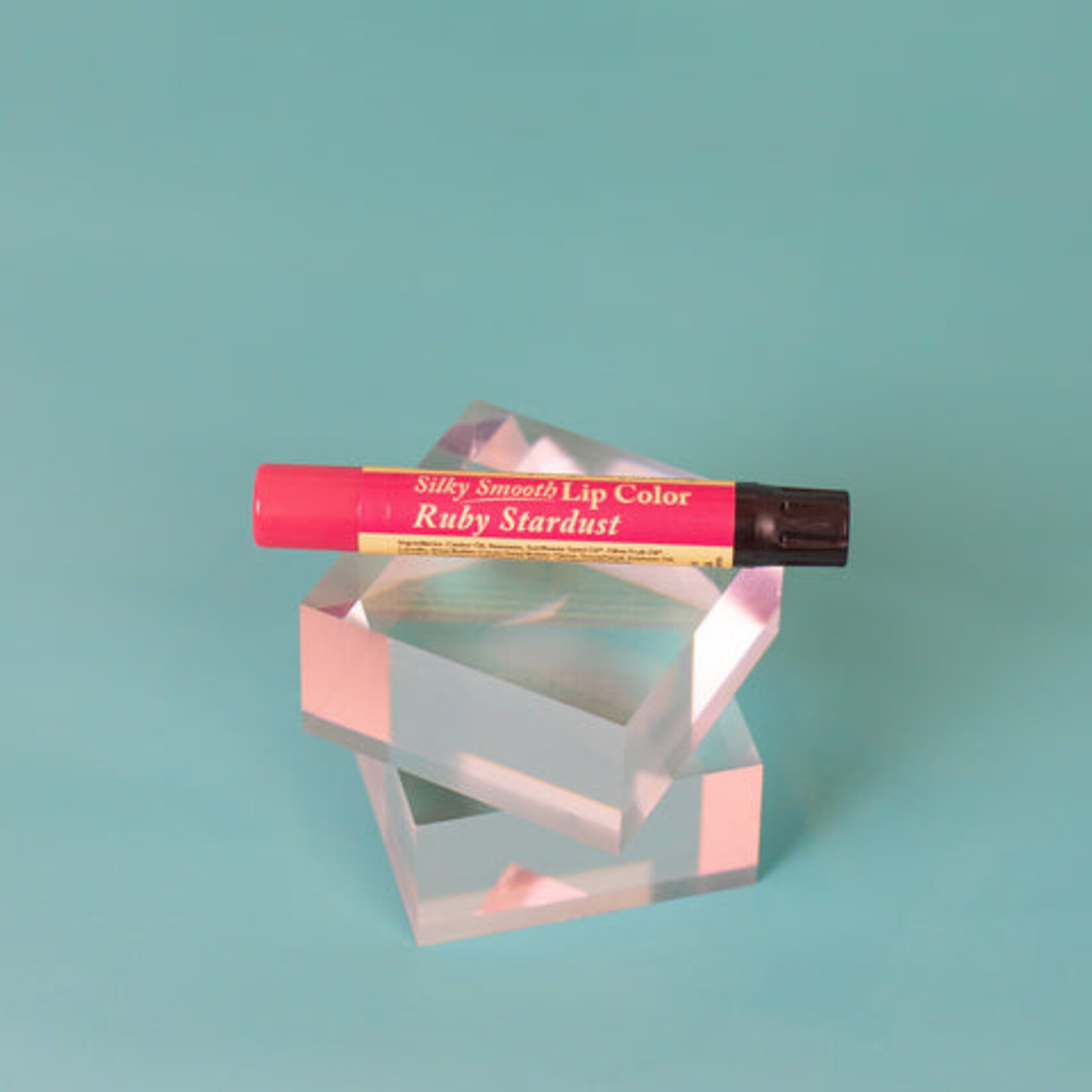 The Naked Bee Silky Smooth Lip Color - Ruby Stardust